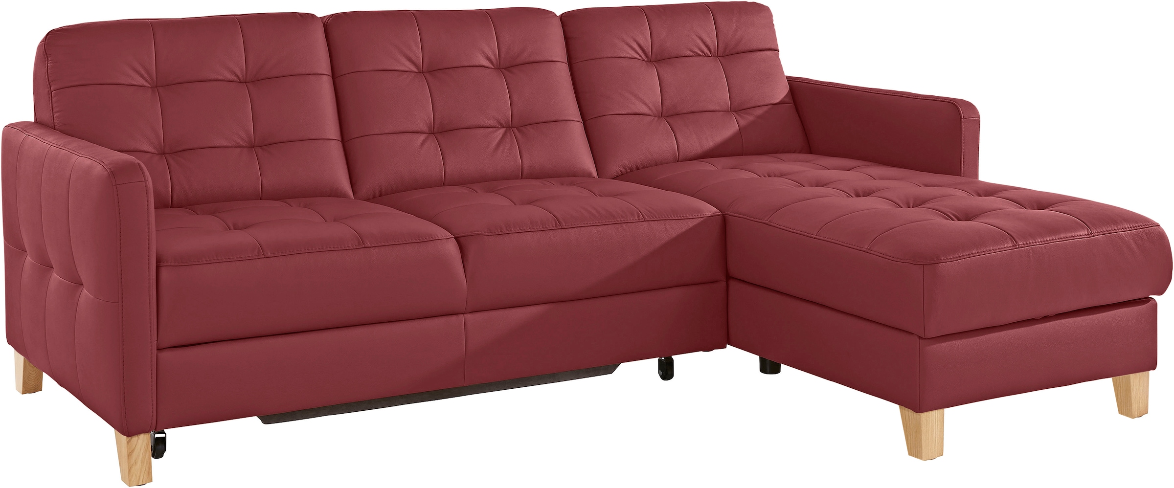 exxpo - sofa fashion Ecksofa »Elio, kompakt und komfortabel, bequem und zeitloses Design, L-Form«, wahlweise mit Bettfunktion