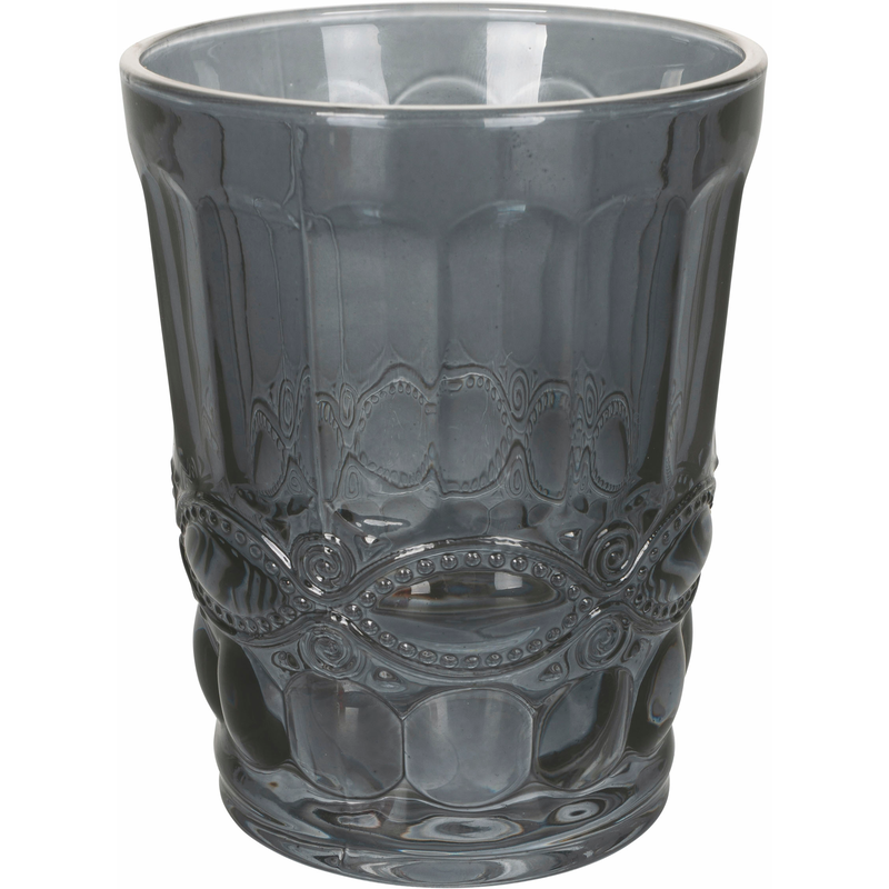 VILLA D'ESTE Gläser-Set »Nobilis Blau« Wassergläser-Set, 6-teilig, Inhalt 240 ml grau