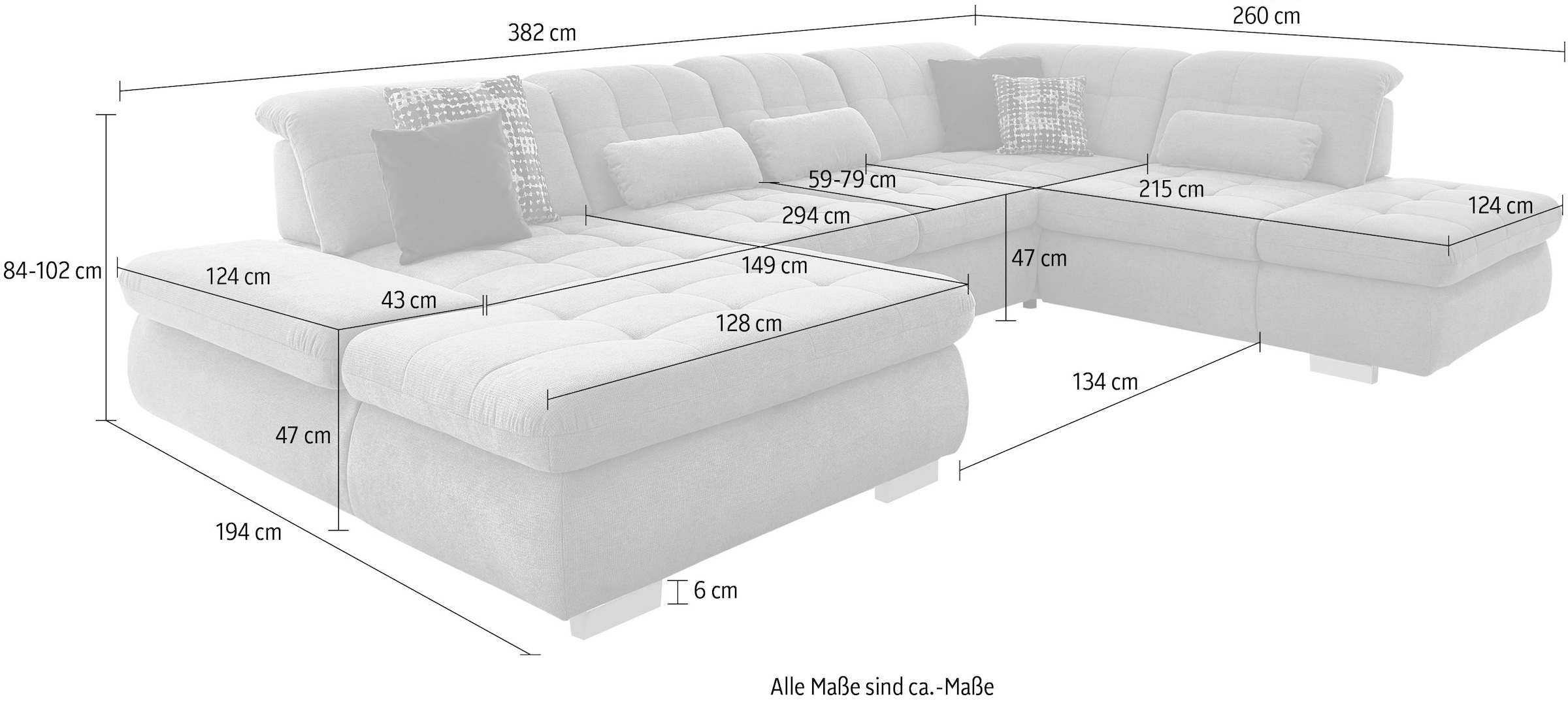 Die PlanBar Ecksofa »MP-IN17004 L-Form«, wahlweise mit Funktionen, Federkern-Polsterung