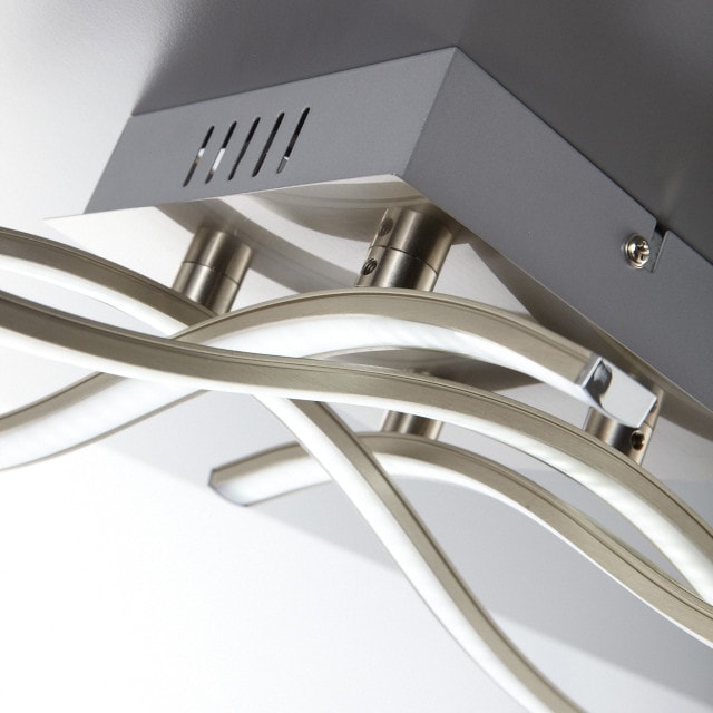 B.K.Licht LED Deckenleuchte »Virgo«, modern, bestellen 350lm online Deckenlampe, LED matt-nickel, 4 3,4W Deckenstrahler, inkl. flammig-flammig