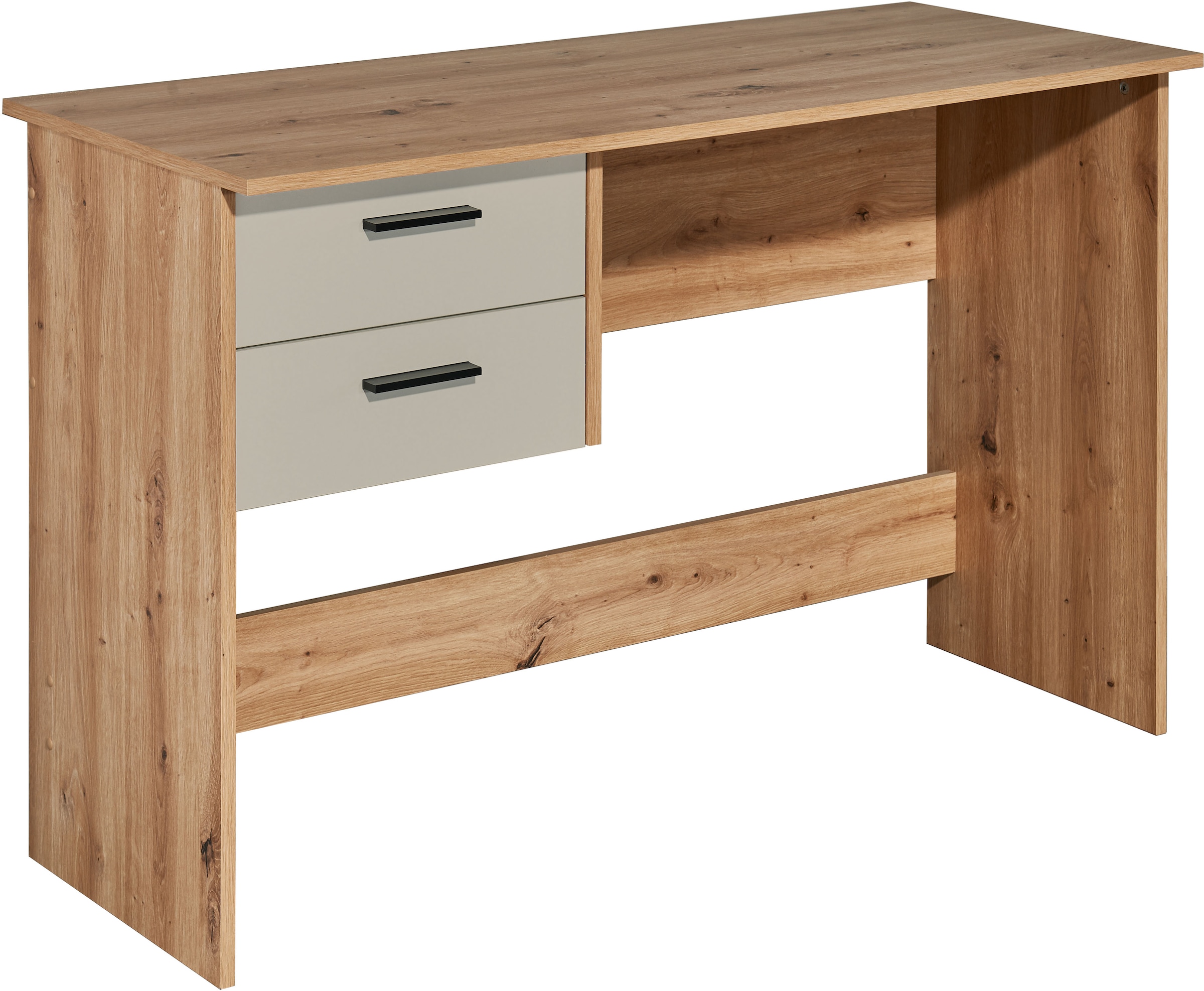 BEGA OFFICE Schreibtisch »BxHxT 120x77x50 cm« 1 Stk. tlg. Breite 120cm, Vollauszug für Schubkästen