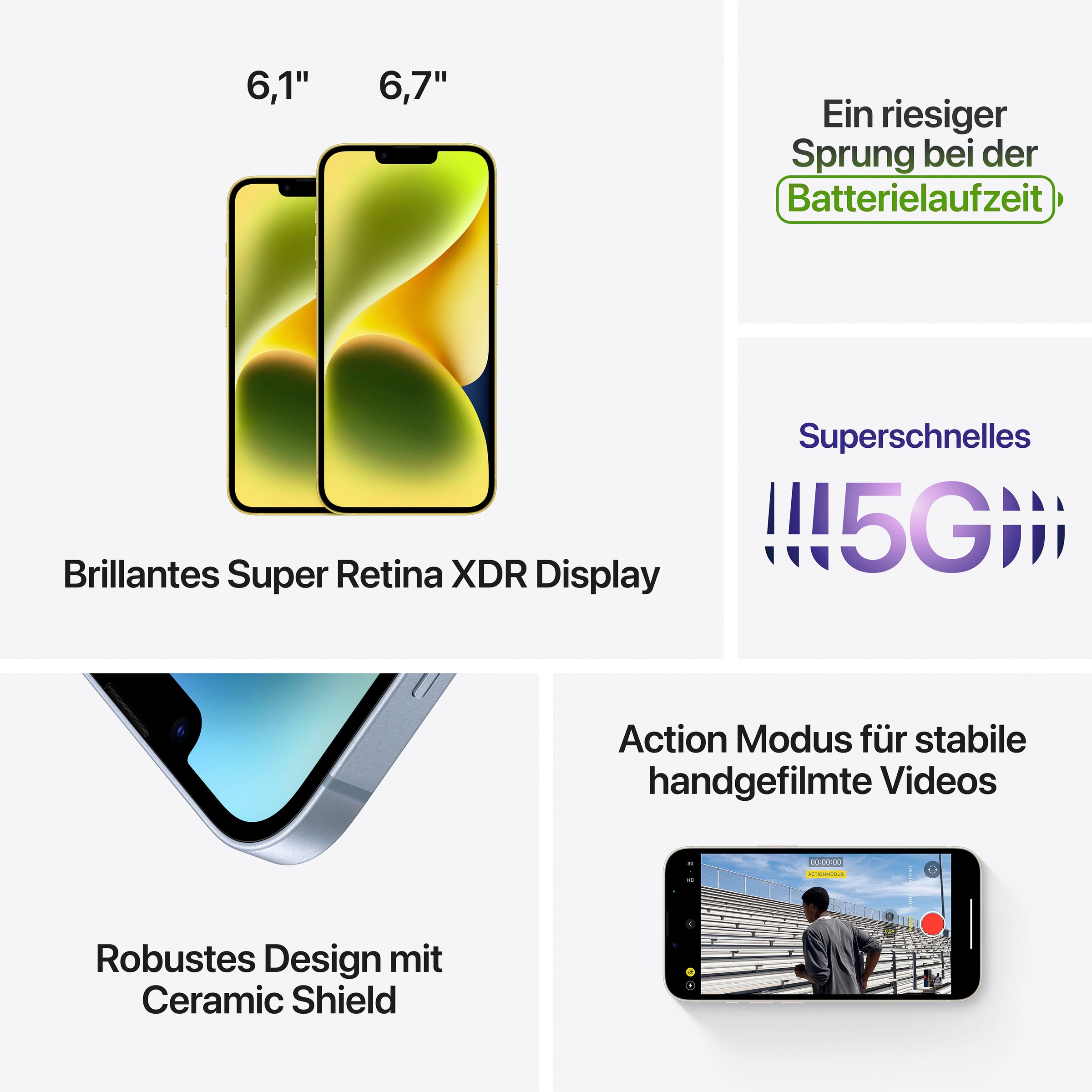 9. Bild von Apple Smartphone »iPhone 14 Plus 128GB«, red, 17 cm/6,7 Zoll, 128 GB Speicherplatz, 12 MP Kamera