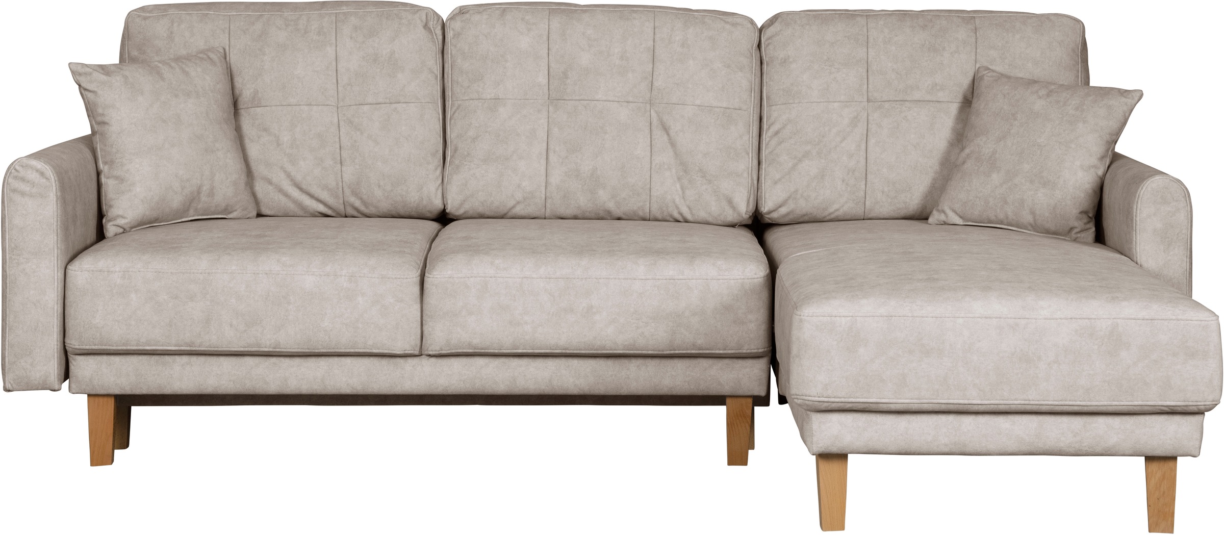 Home affaire Ecksofa »TRIPLO optionale Schlafsofa mit Bettkasten, Maße B/T/H: 234/164/89 cm«, L-Form wahlweise mit Bettfunktion - Liegefläche 132x210 cm
