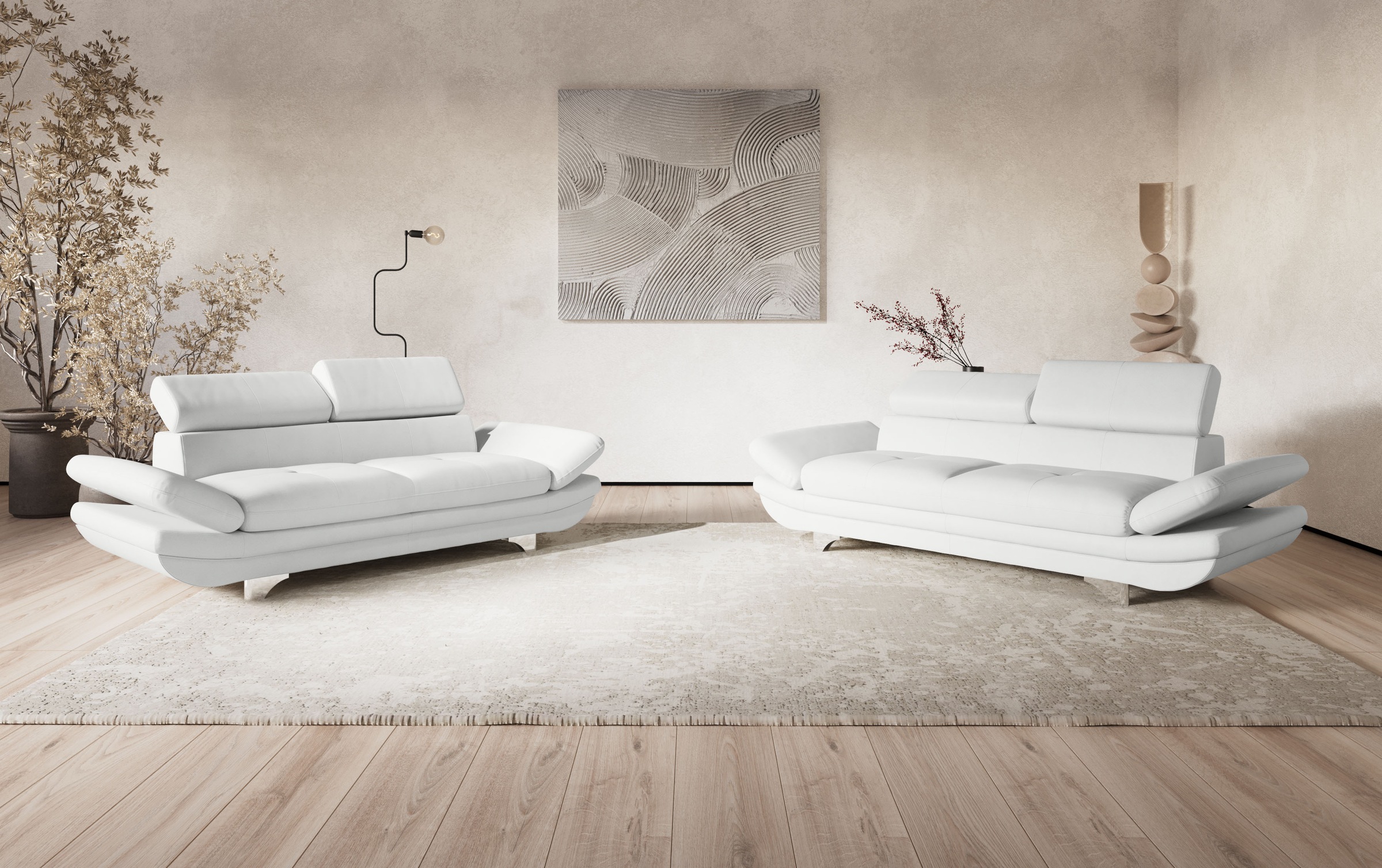 COTTA 3-Sitzer »Enterprise«, Big-Sofa, mit Armteilverstellung & Kopfteilver günstig online kaufen