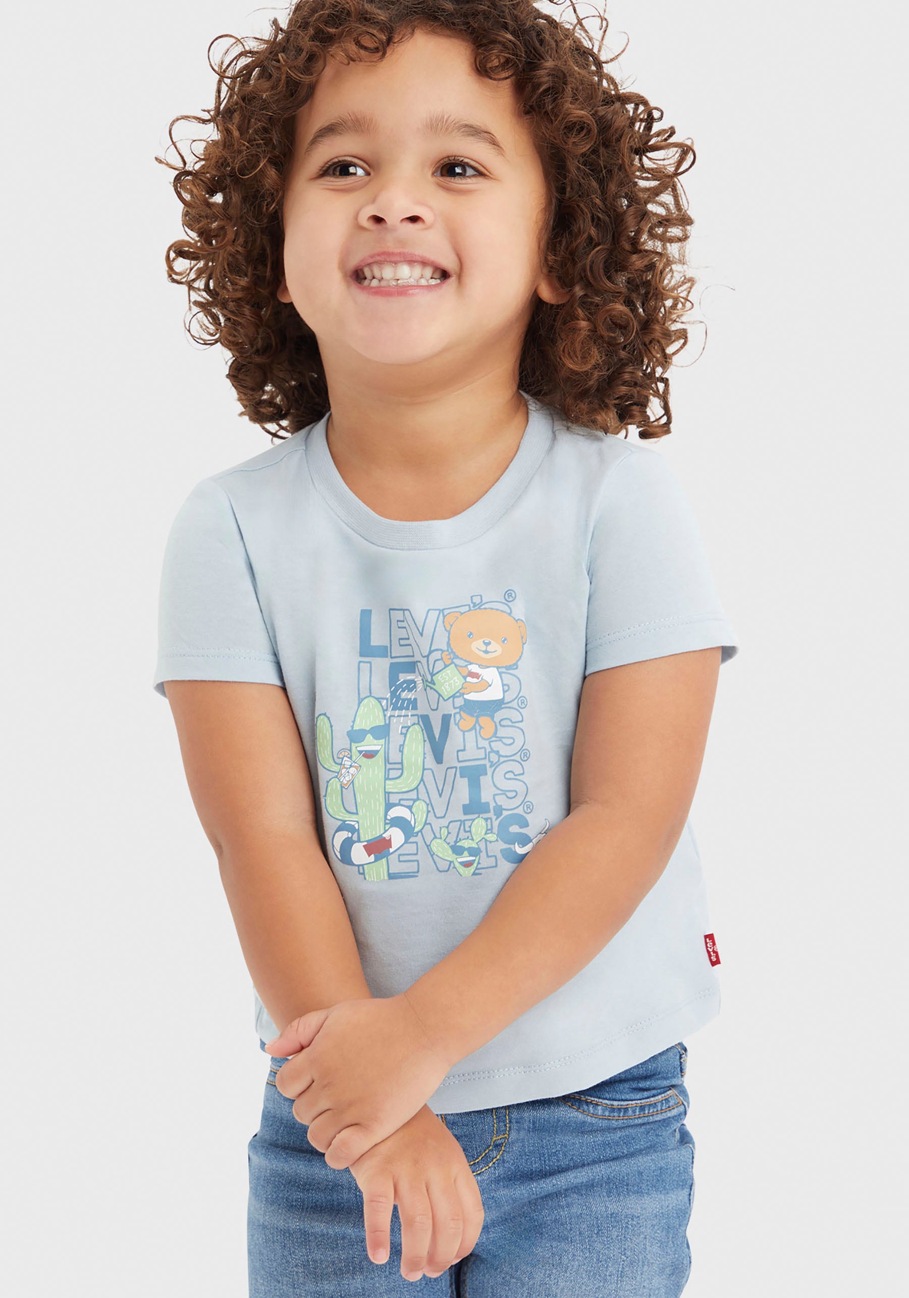 Levi's® Kids T-Shirt & Shorts »CRITTER STACKED LOGO TEE« Set, 2 Stk. for Baby BOYS
