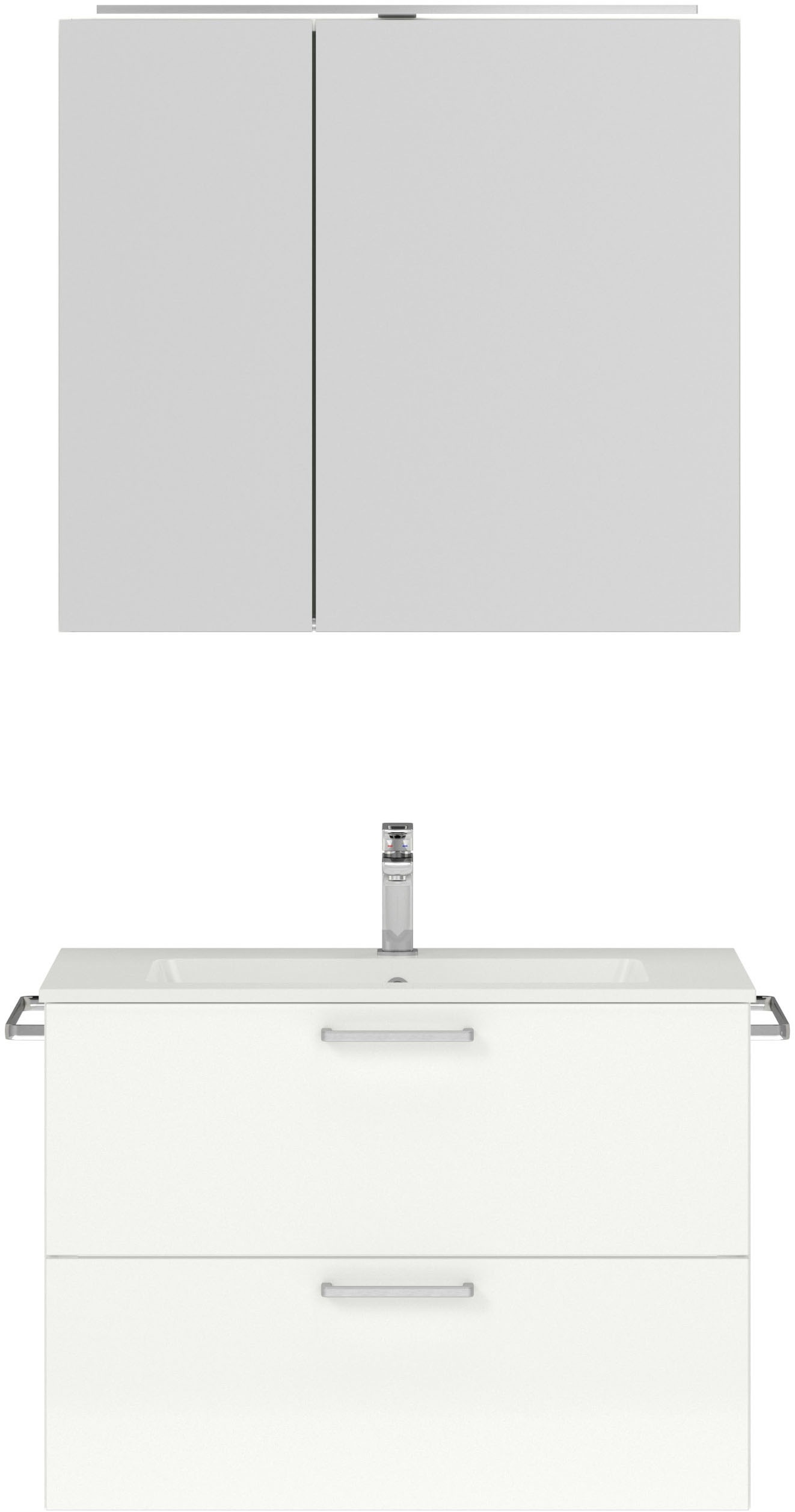 nobilia® Badmöbel-Set »Tolvina« vormontiert, mit Soft-Close, 2 Stk. tlg. günstig online kaufen