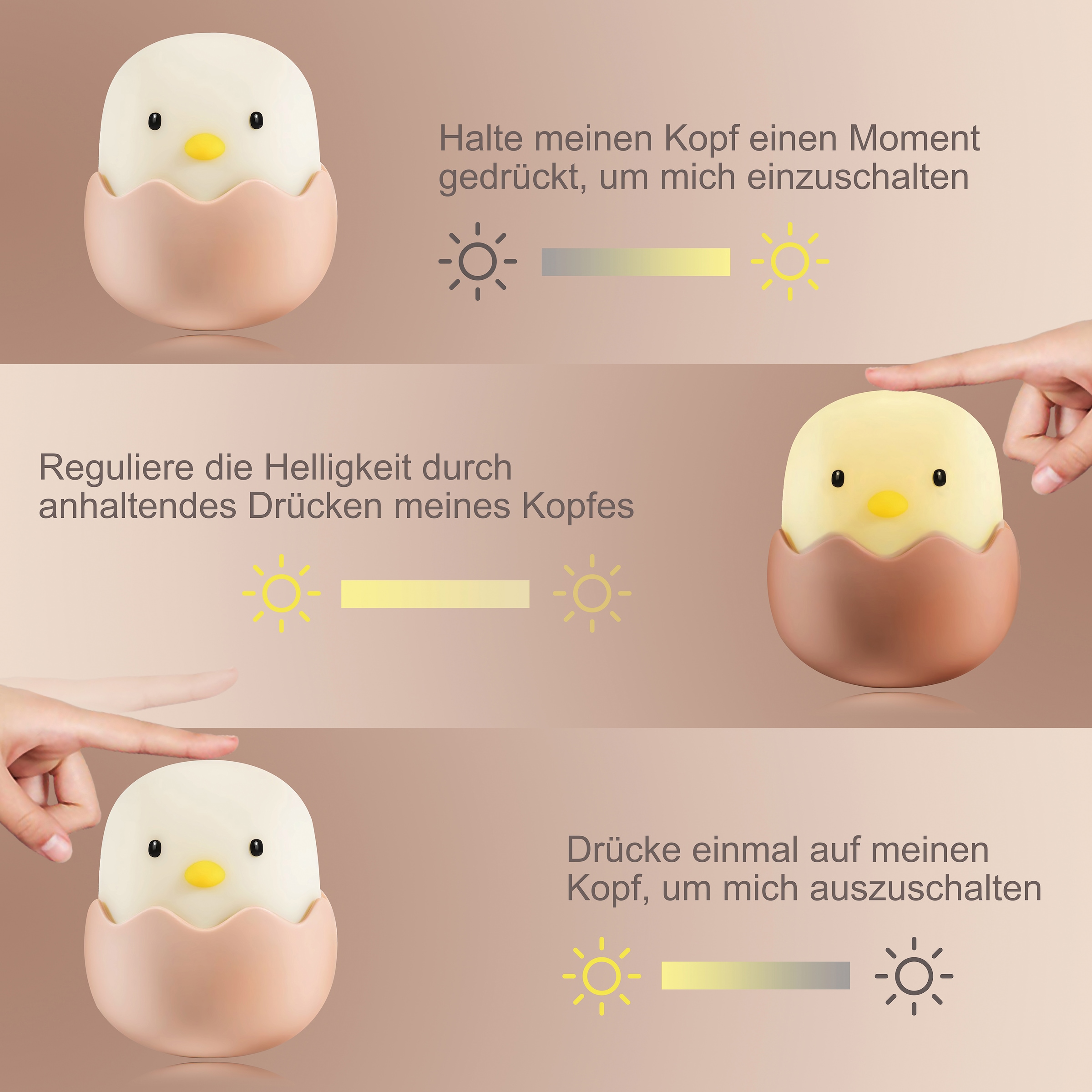 niermann Egg«, Egg kaufen LED flammig-flammig, Nachtlicht Nachtlicht »Eggy 1 Eggy online