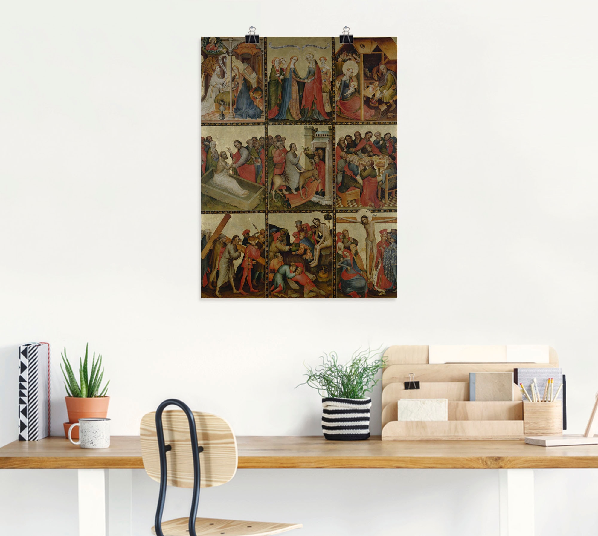 Artland Kunstdruck »Goldene Tafel. Außenflügel II«, Religion, (1 St.), als Leinwandbild, Wandaufkleber oder Poster in versch. Größen
