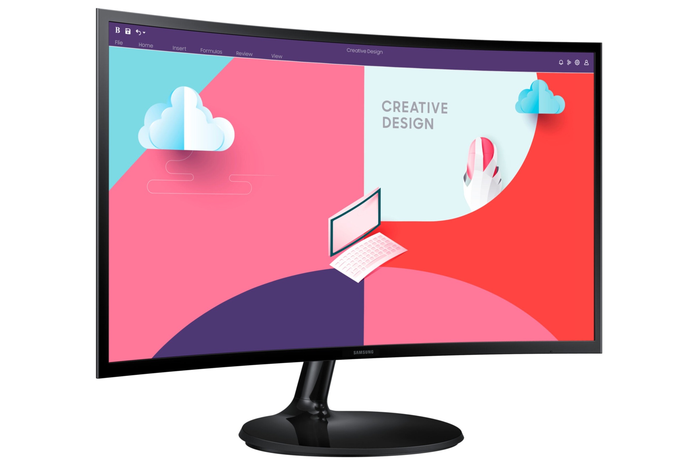 Samsung Curved-LED-Monitor »S24C364EAU«, 59 cm/24 Zoll, 1920 x 1080 px, Full HD, 4 ms Reaktionszeit, 75 Hz