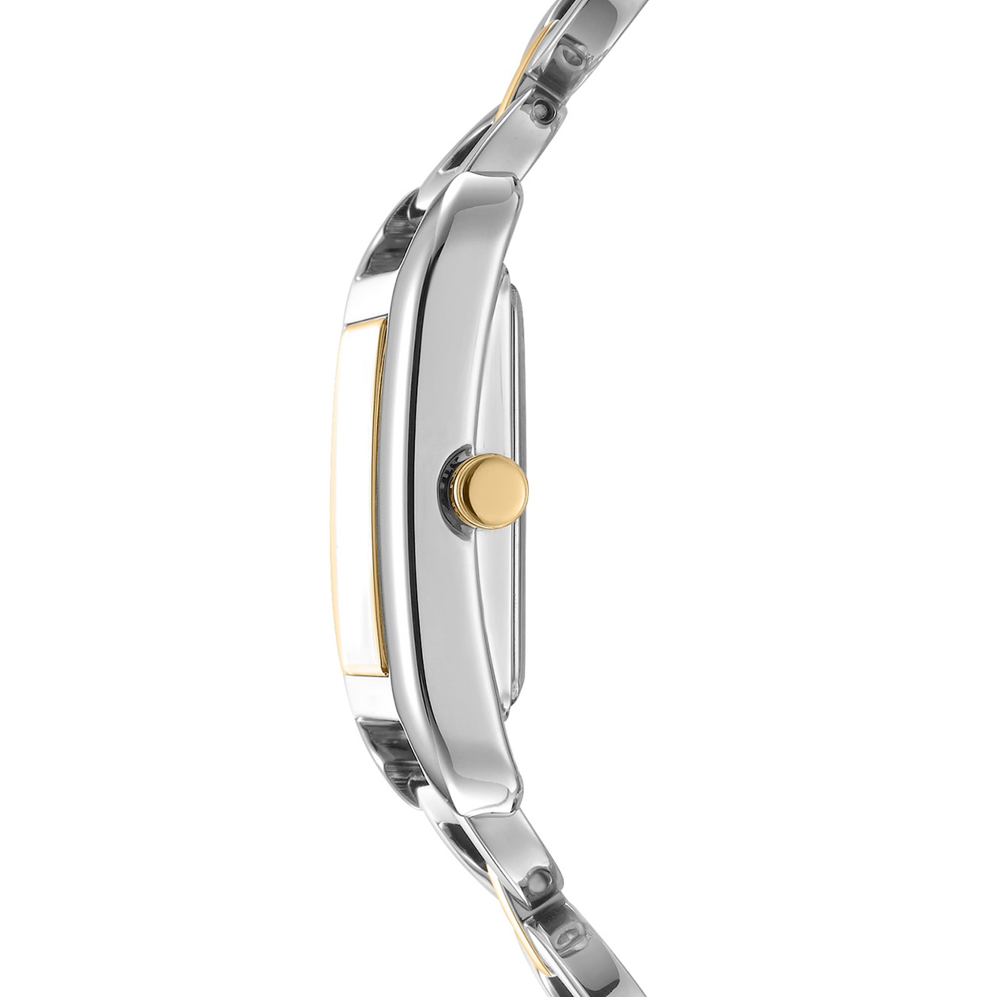 DKNY Quarzuhr »Open Link square Watch« Armbanduhr, Damenuhr, Edelstahlarmband, analog