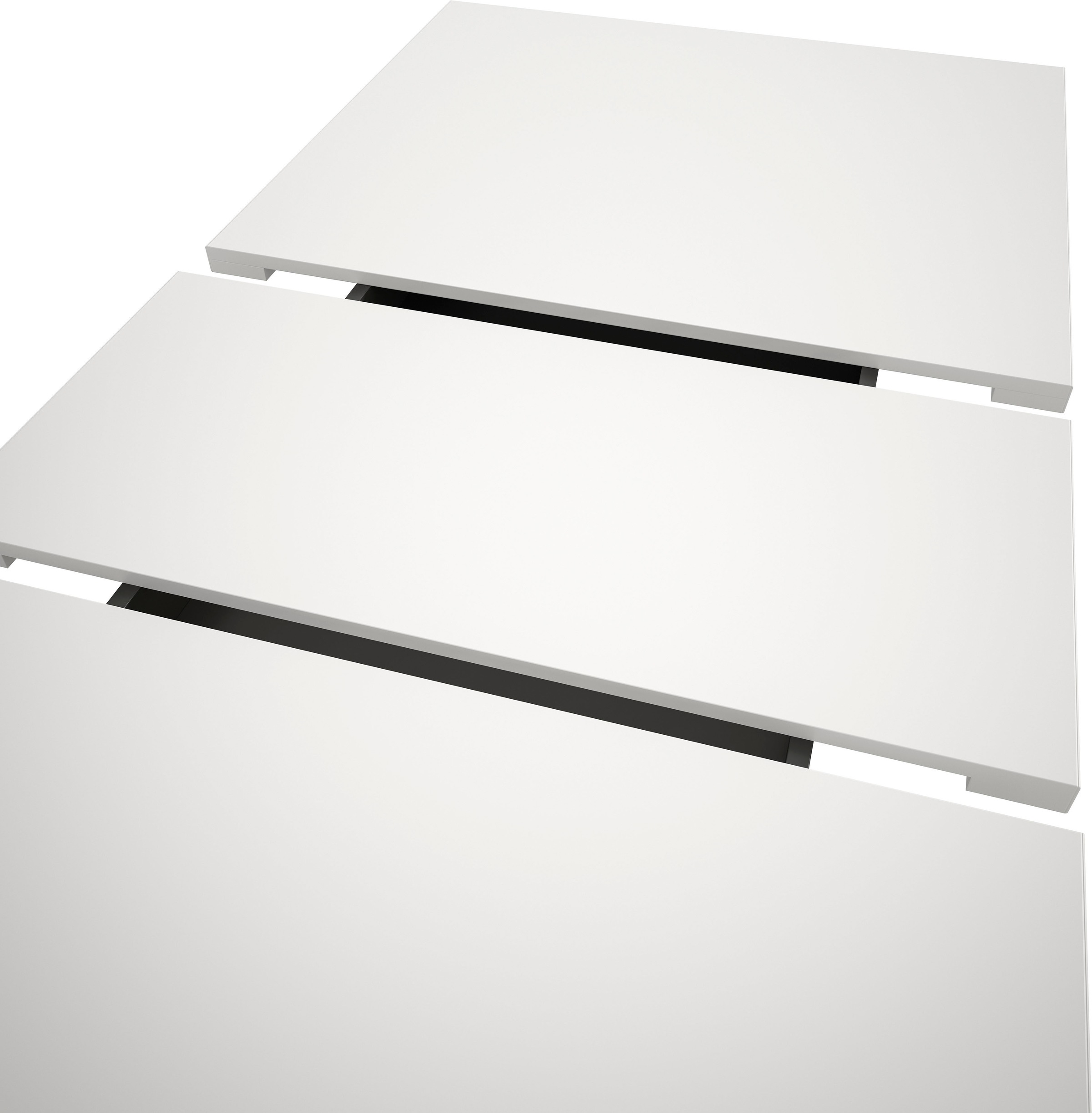 INOSIGN Esstisch »Motus, ausziehbar 150 -190 cm, inklusive 40 cm Einlegeplatte«, (Set, 1 St.), V-Gestell mit Bodenplatte, Tisch, Küchentisch, Esszimmer, Küche