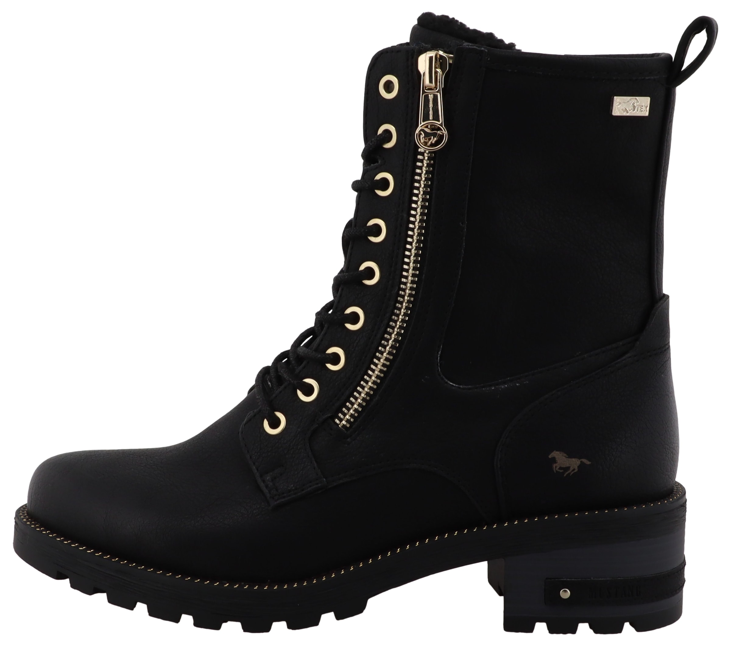 Mustang Shoes Winterstiefelette »Haukea«  Winterboots mit praktischen Reißverschlüssen