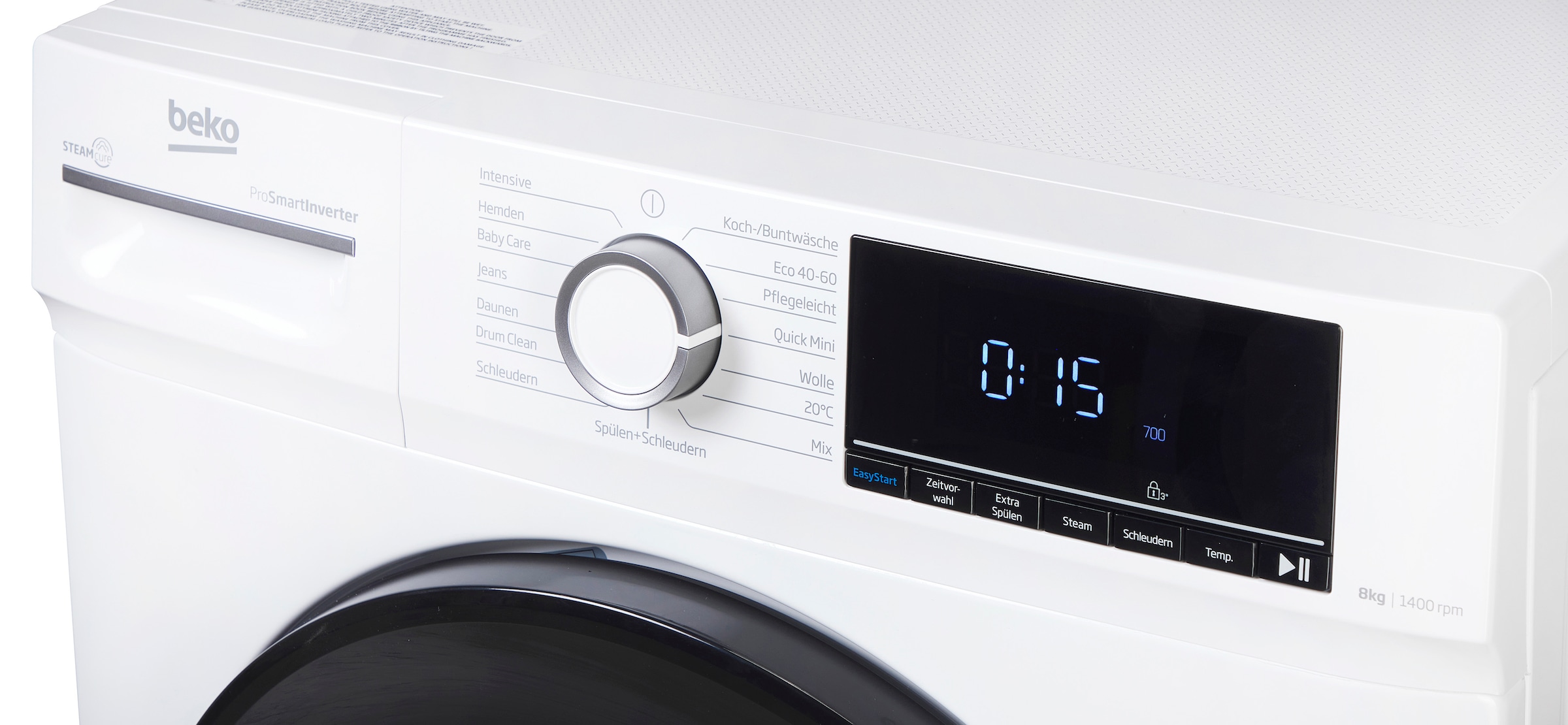 BEKO Waschmaschine »WMOFE841« 8 kg 1400 U/min SteamCure-Dampffunktion für schonende Pflege und Frische