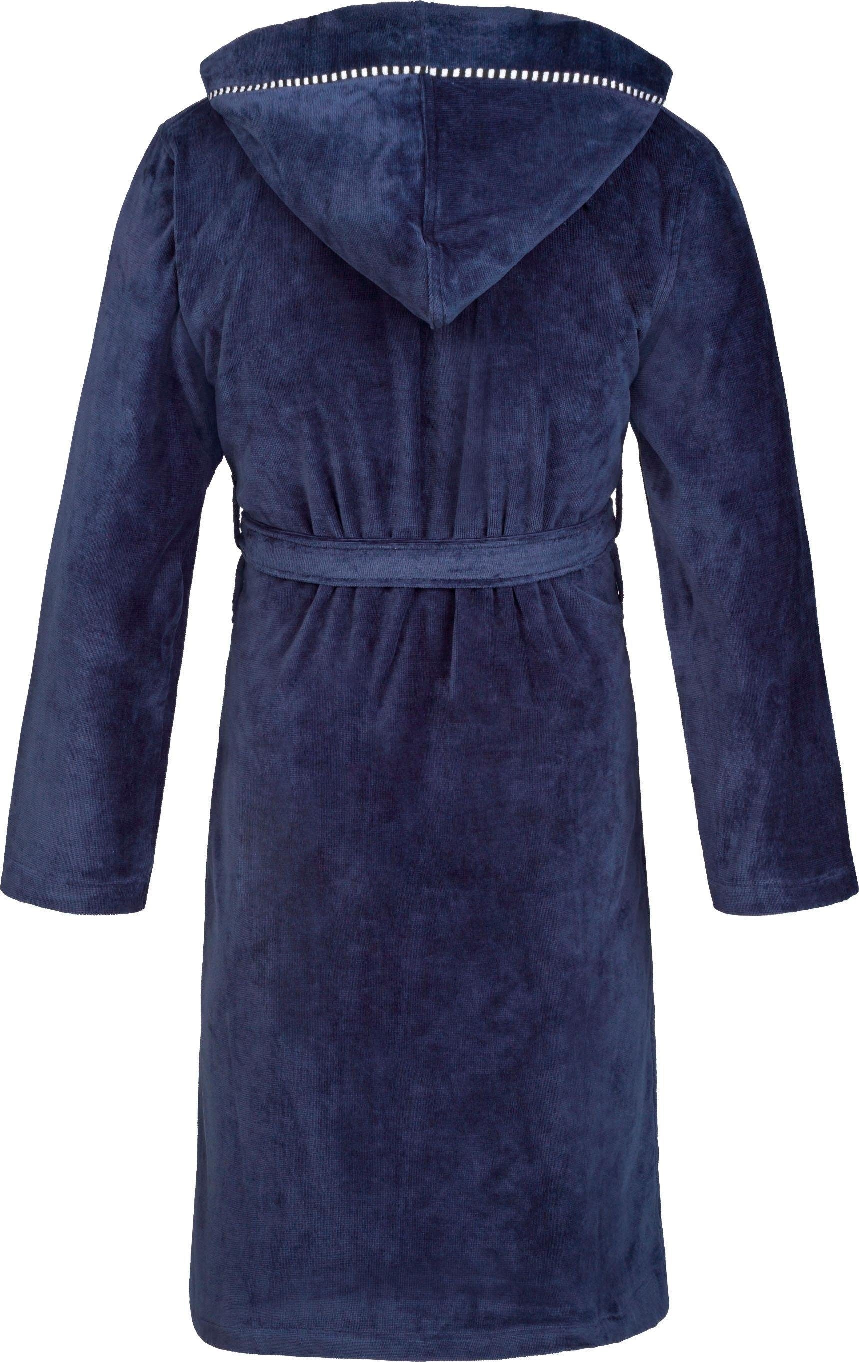 Esprit Unisex-Bademantel »Box, ideal für Sauna & Spa, Hotelbademantel, Morgenmantel« mit Gürtel, 1 Stk. tlg., mit Kapuze