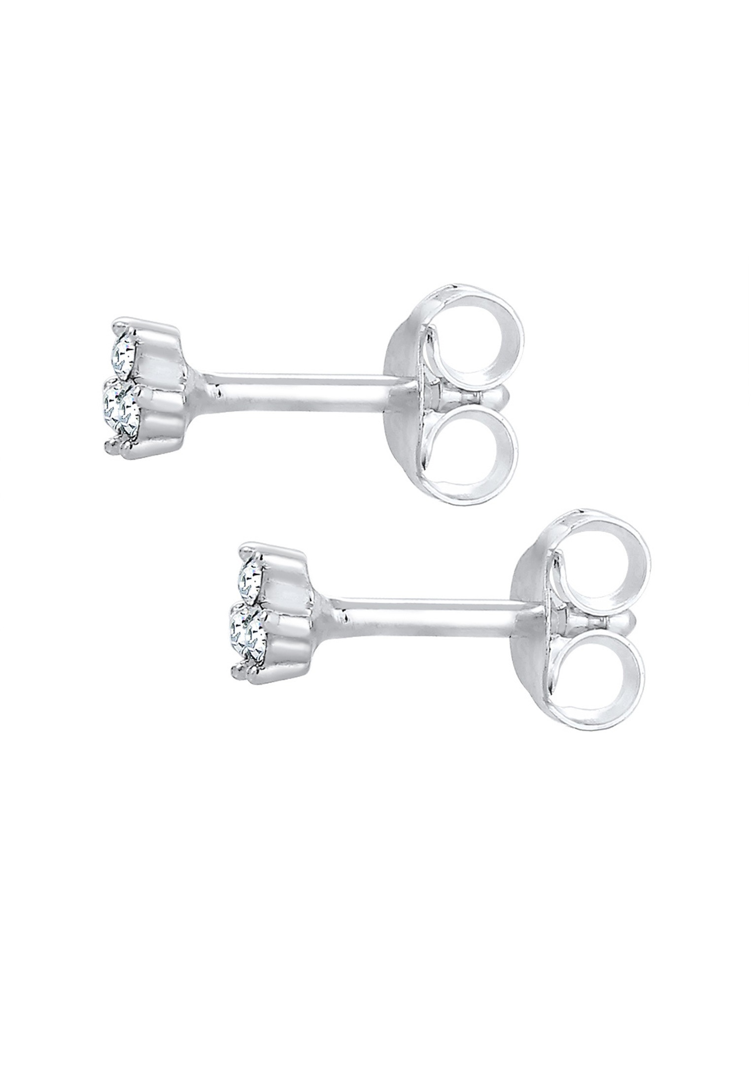 Elli Paar Ohrstecker »Geo Trio Fein Kristalle 925 Silber«