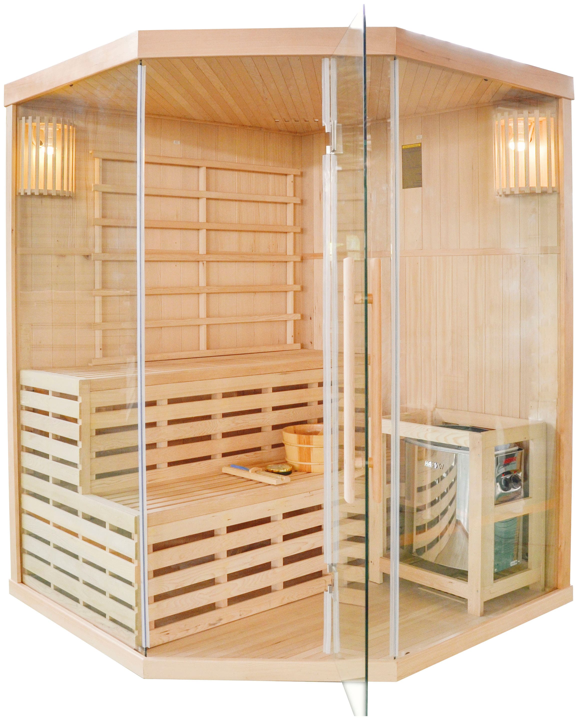 Sauna „TALLINN“, für 3 Personen natur