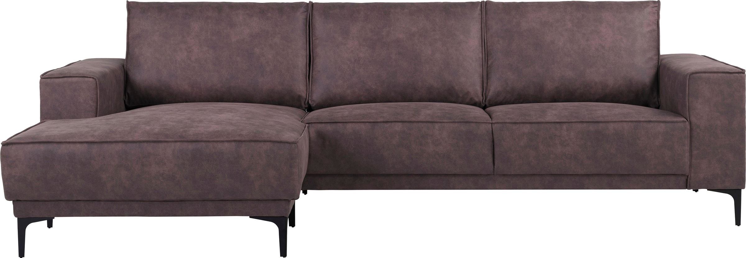 Places of Style Ecksofa »Polsterecke Oland, Struktur, Flachgewebe, Luxus-Mi günstig online kaufen