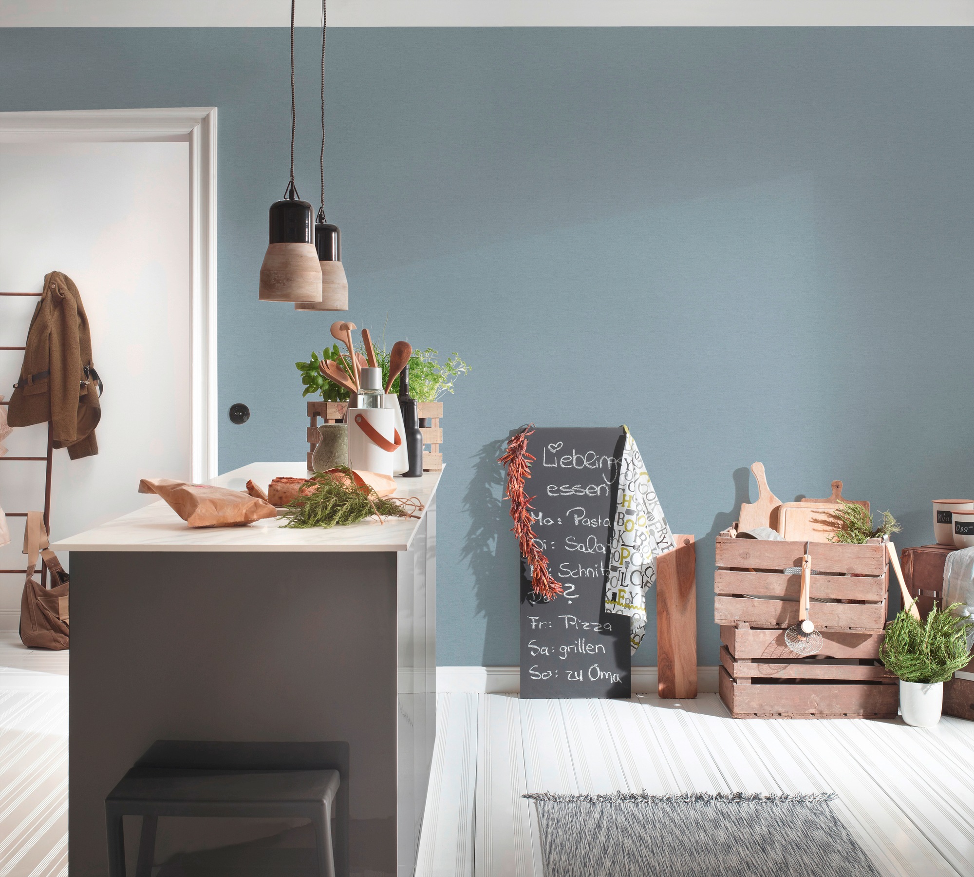 A.S. Création Vliestapete »Ethnic Origin Uni«, uni-einfarbig-unifarben, Tapete einfarbig Tapeten Wohnzimmer Schlafzimmer Küche modern Design