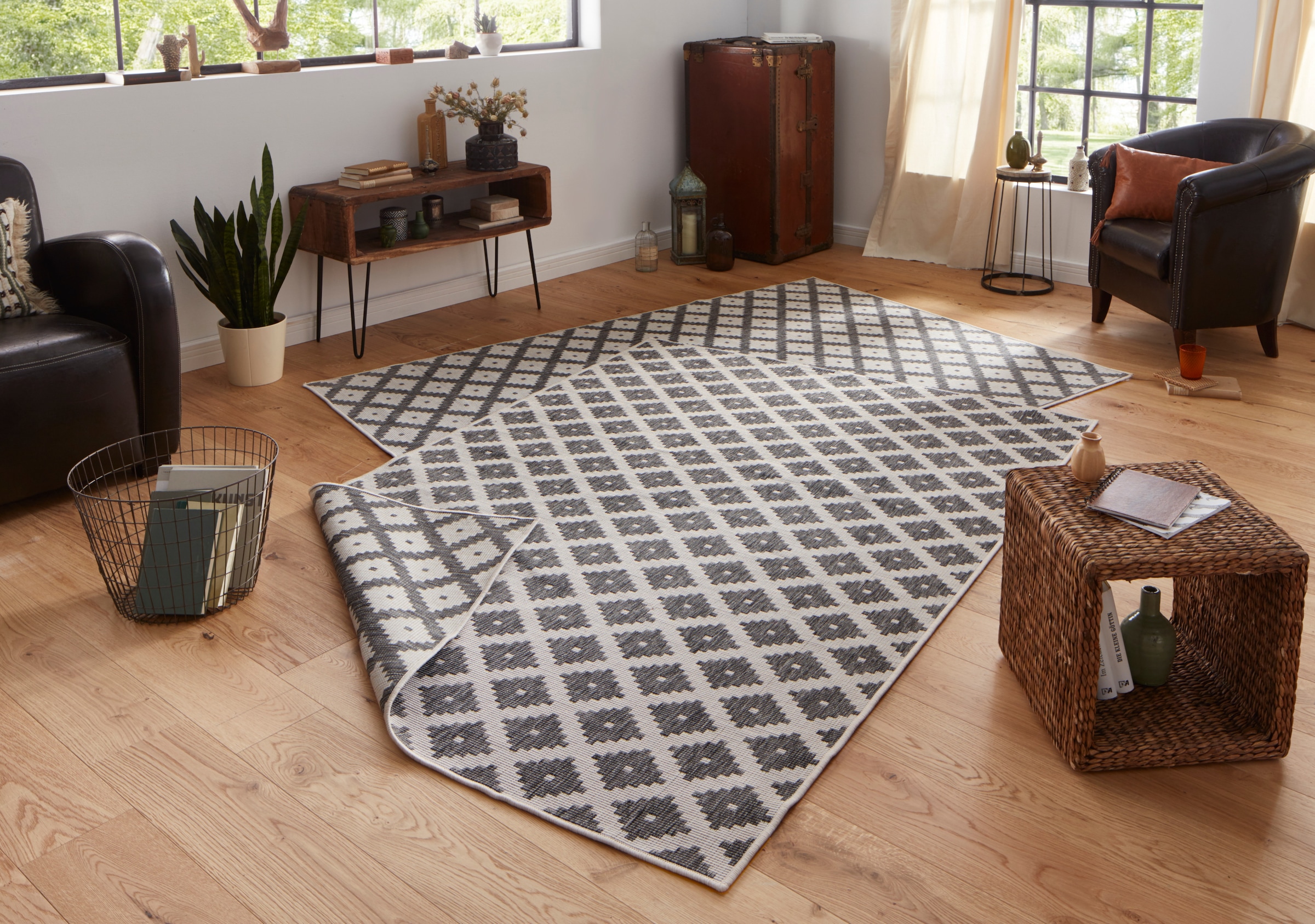 NORTHRUGS Teppich »Nizza Wendeteppich«, rechteckig, 5 mm Höhe, In-& Outdoor günstig online kaufen