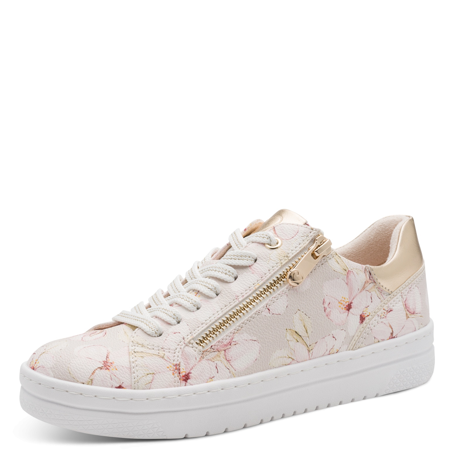 MARCO TOZZI Plateausneaker  , Freizeitschuh, Halbschuh, Schnürschuh in veganer Verarbeitung