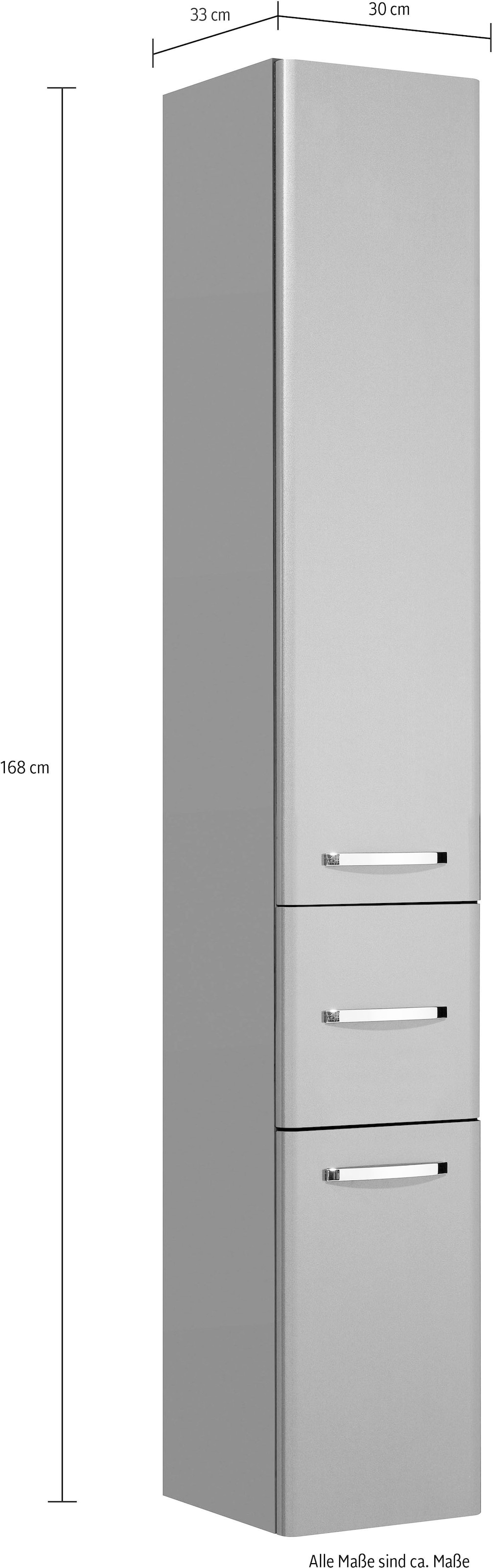 Saphir Badmöbel-Set »Quickset 327 5-teilig, Waschbeckenunterschrank und LED-Spiegelschrank« Set, 5 Stk. tlg.