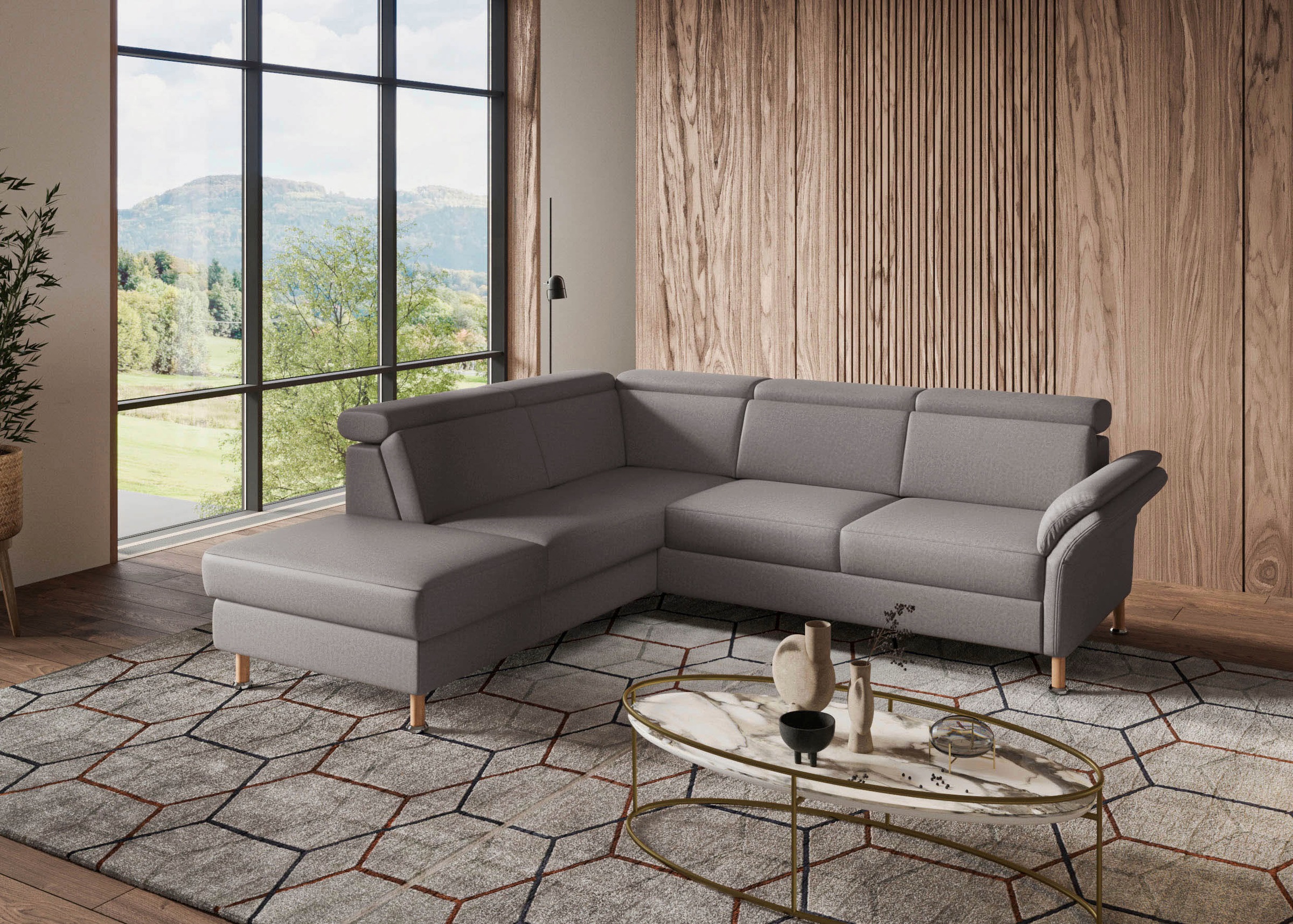 Home affaire Ecksofa »Calypso L-Form«, mit Relaxfunktion motorisch im Sofa 2,5- Sitzer