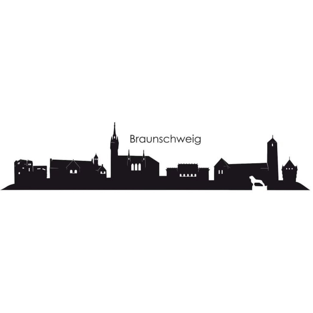 Wall-Art Wandtattoo »Stadt Skyline Braunschweig 100cm«, (Set, 1 St.)