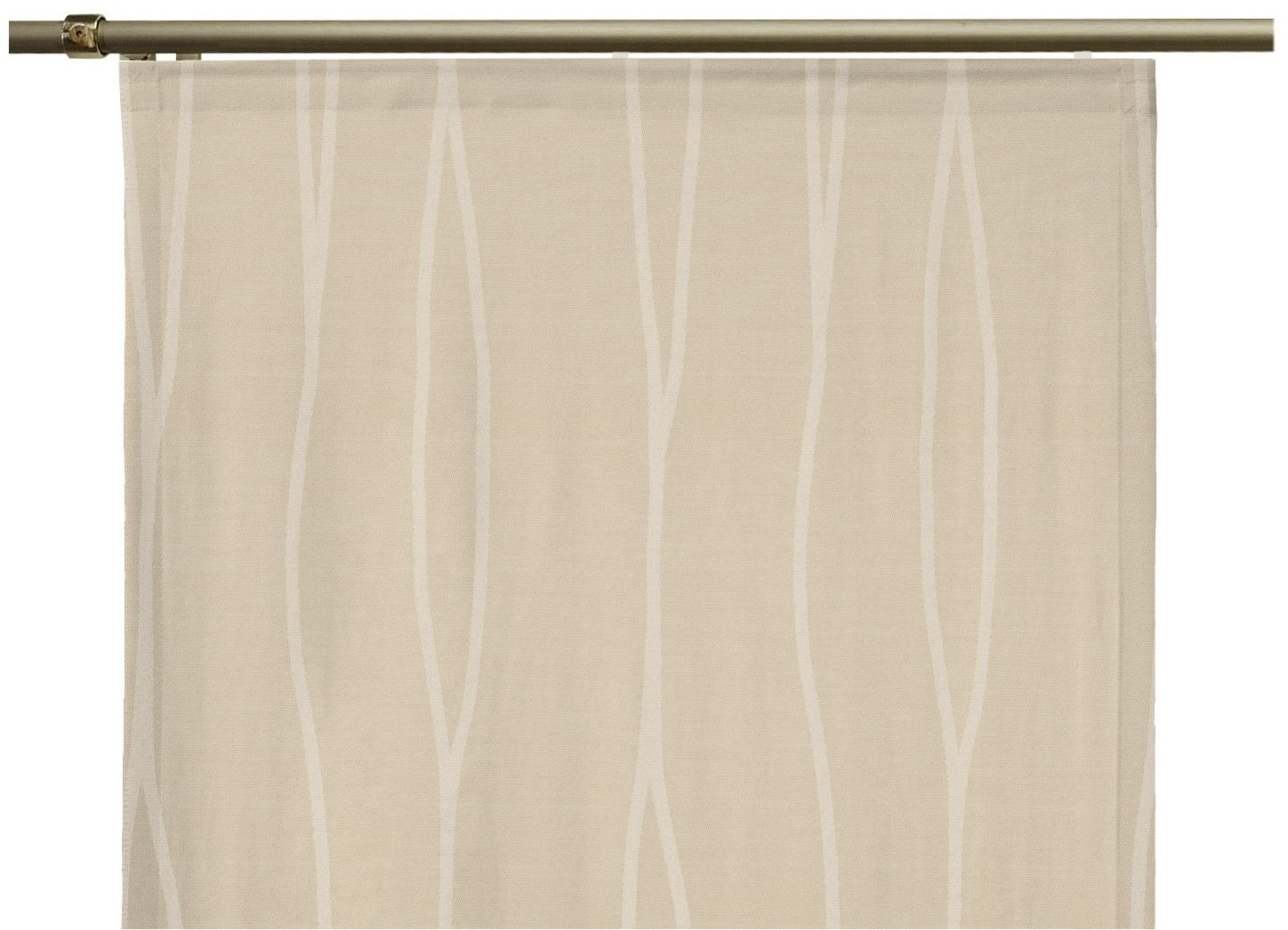 Wirth Schiebegardine »LANGWASSER« Klettband 1 Stk. tlg. inkl. Beschwerungsstange