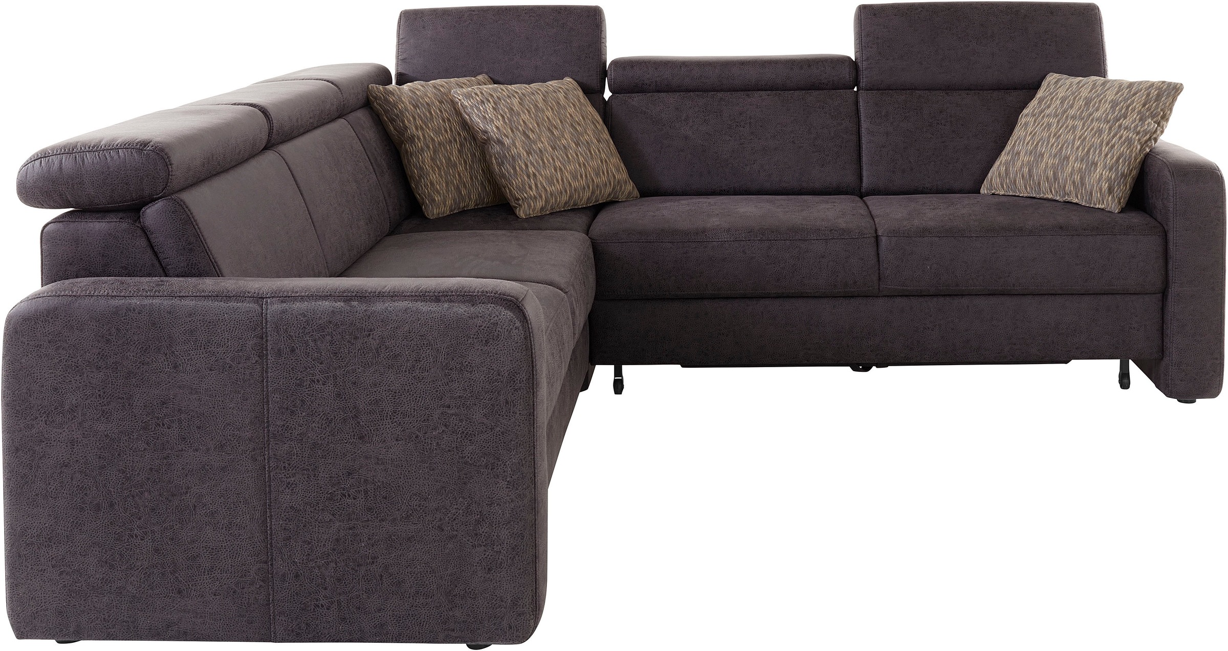 sit&more Ecksofa »Bologna L-Form«, Kopfteilverstellung, wahlweise mit Bettfunktion und Schubkasten