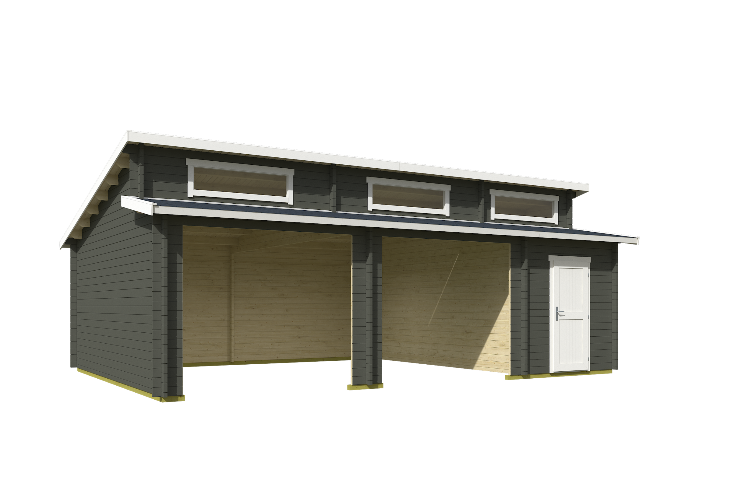 Nordic Holz Garage »HAWAII«, BxT: 820x579 cm, ohne Tor