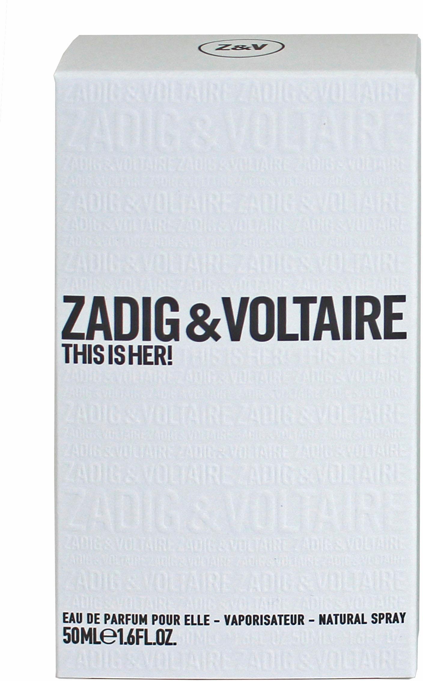 ZADIG & VOLTAIRE Eau de Parfum »This is Her!«, mit blumig-orientalischer Note