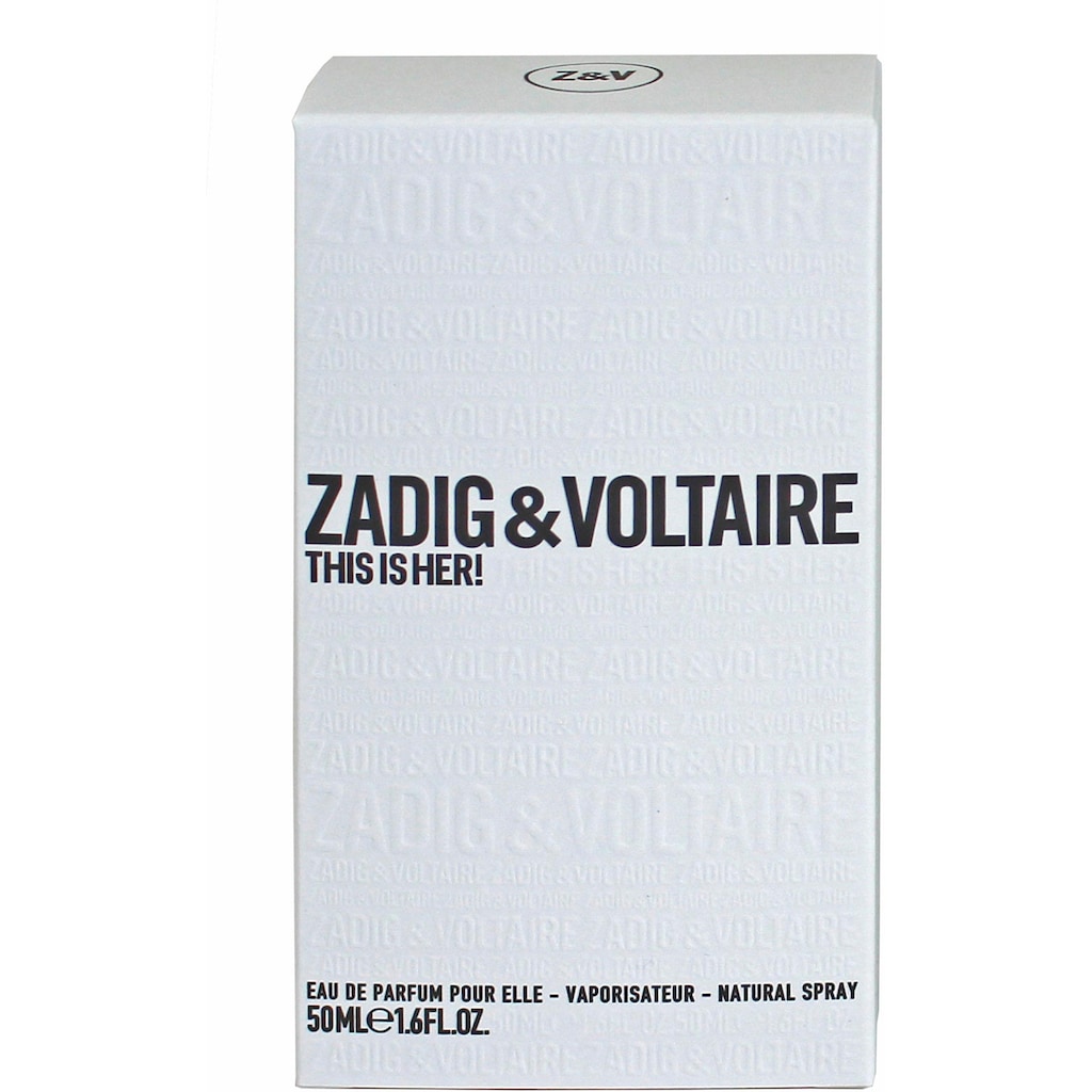 ZADIG & VOLTAIRE Eau de Parfum »This is Her!«