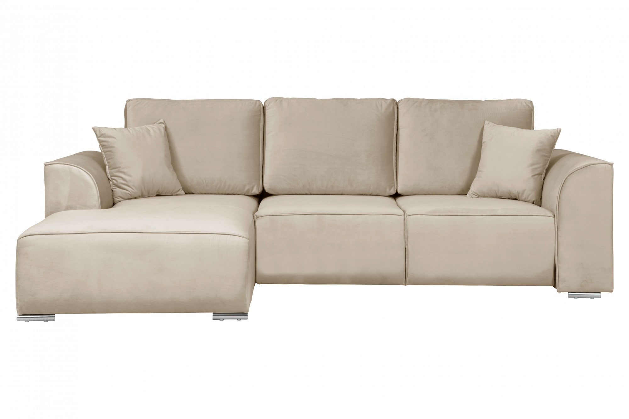 OTTO home Ecksofa »BEATRICE optionale Schlafsofa mit Bettkasten, B/T/H: 265/170/86 cm« L-Form, wahlweise auch mit Bettfunktion und Bettkasten
