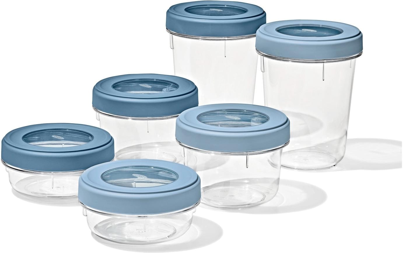 OXO Good Grips Aufbewahrungssystem »OXO Twist & Stack Behälter – 550 ml – 2er Set« ideal für Meal Prep