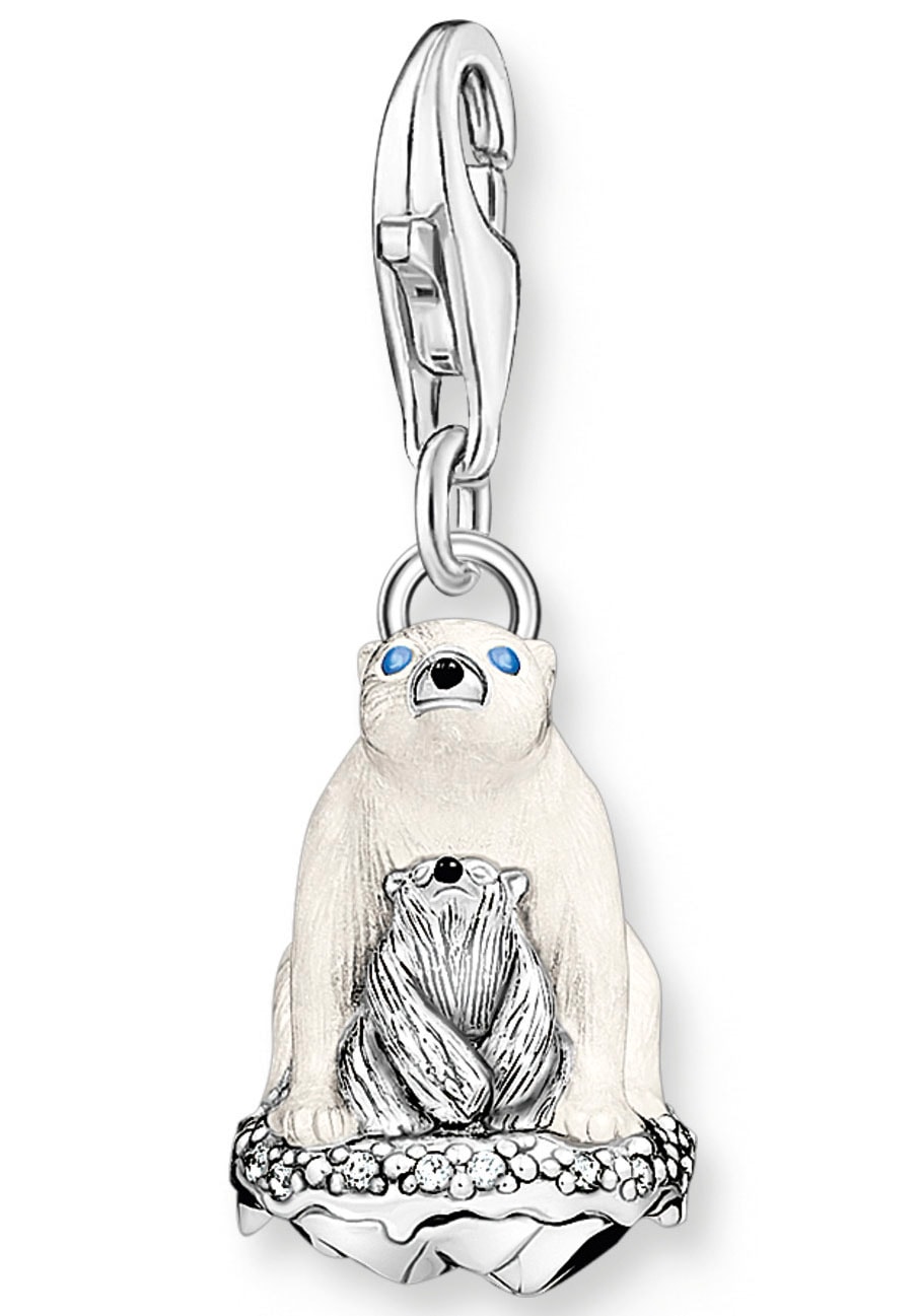 THOMAS SABO Charm-Einhänger »Eisbären, 1911-691-7«, mit Zirkonia (synth.)