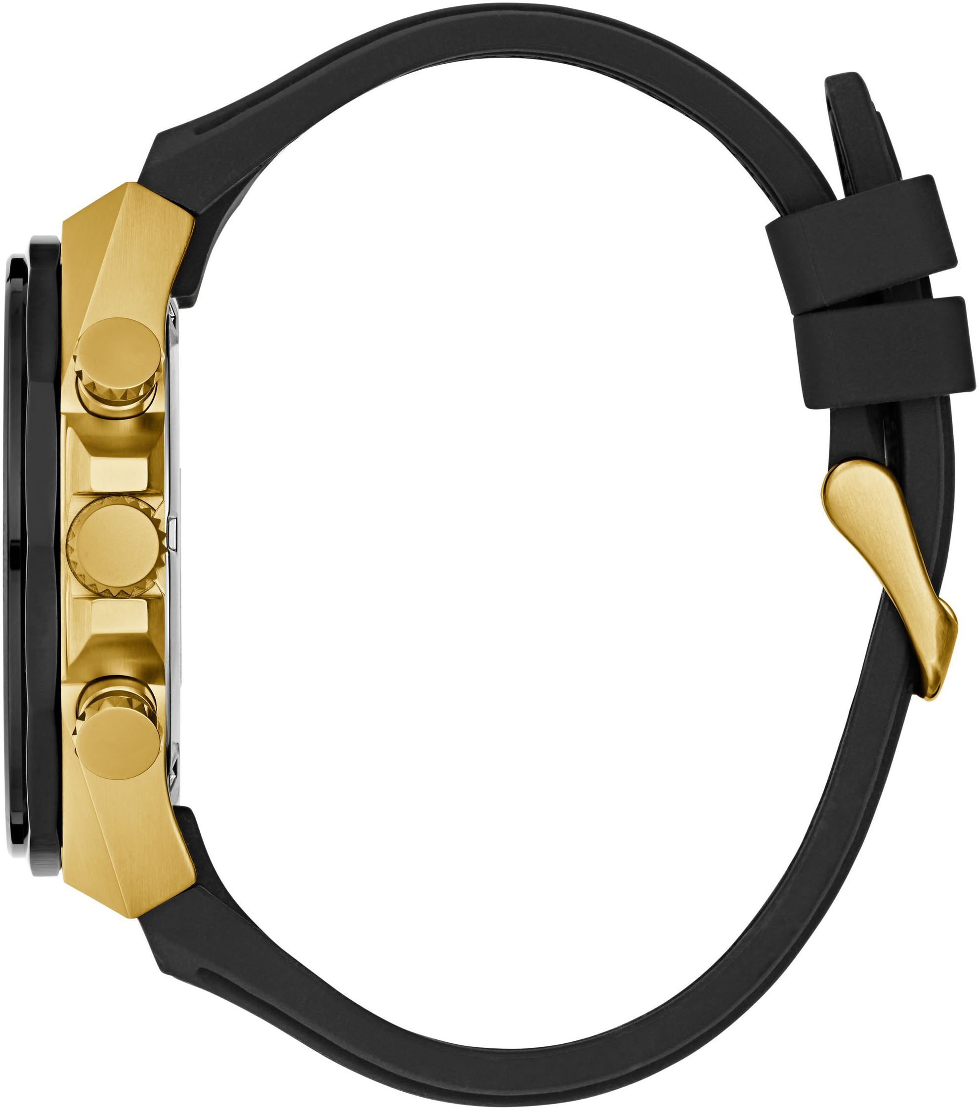 Guess Multifunktionsuhr »D1«, Quarzuhr, Armbanduhr, Herrenuhr, Datum, Wochentag, Silikonarmband