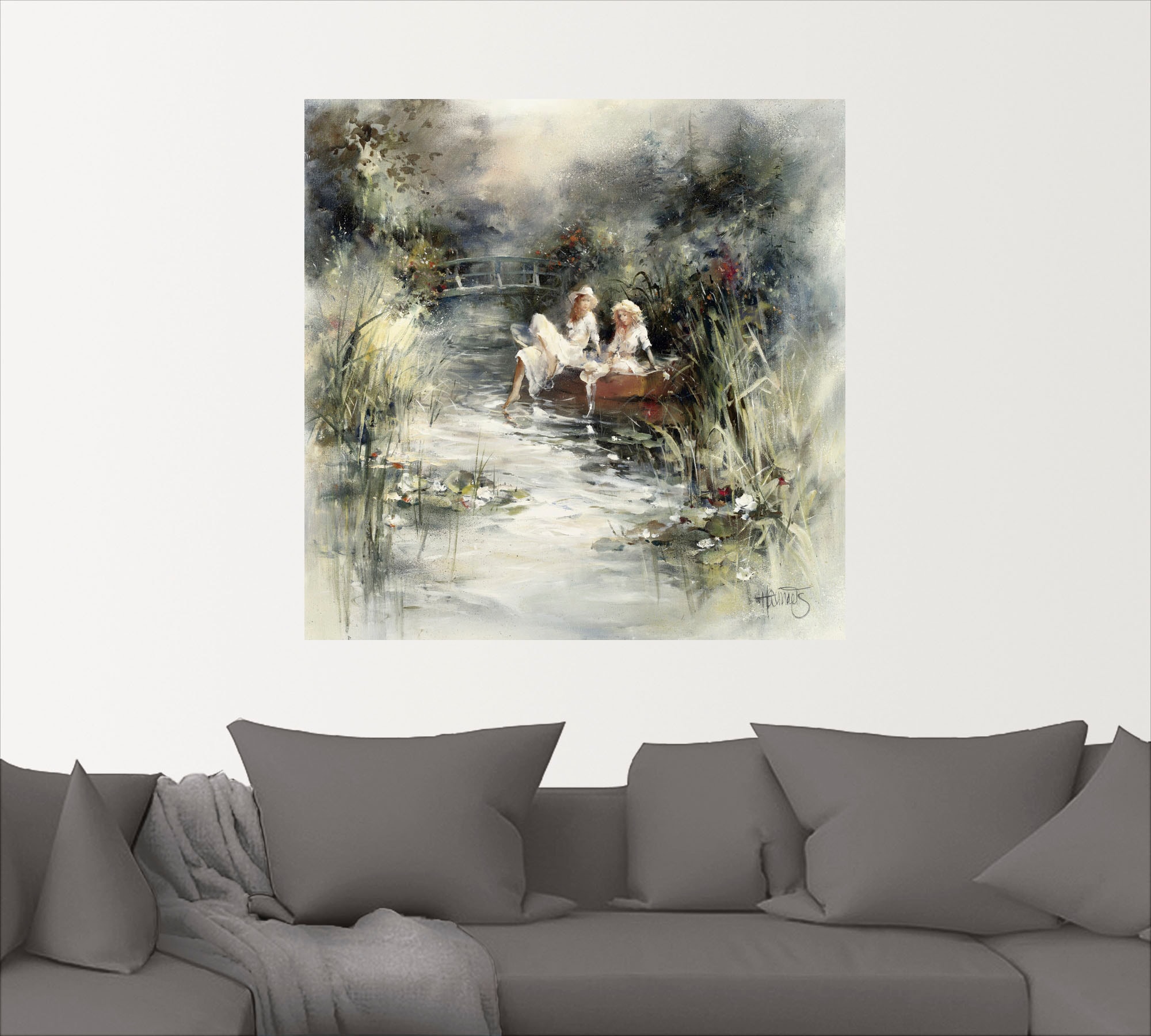Artland Wandbild »Frühlingsschein«, Frau, (1 St.), als Leinwandbild, Poster, Wandaufkleber in verschied. Größen