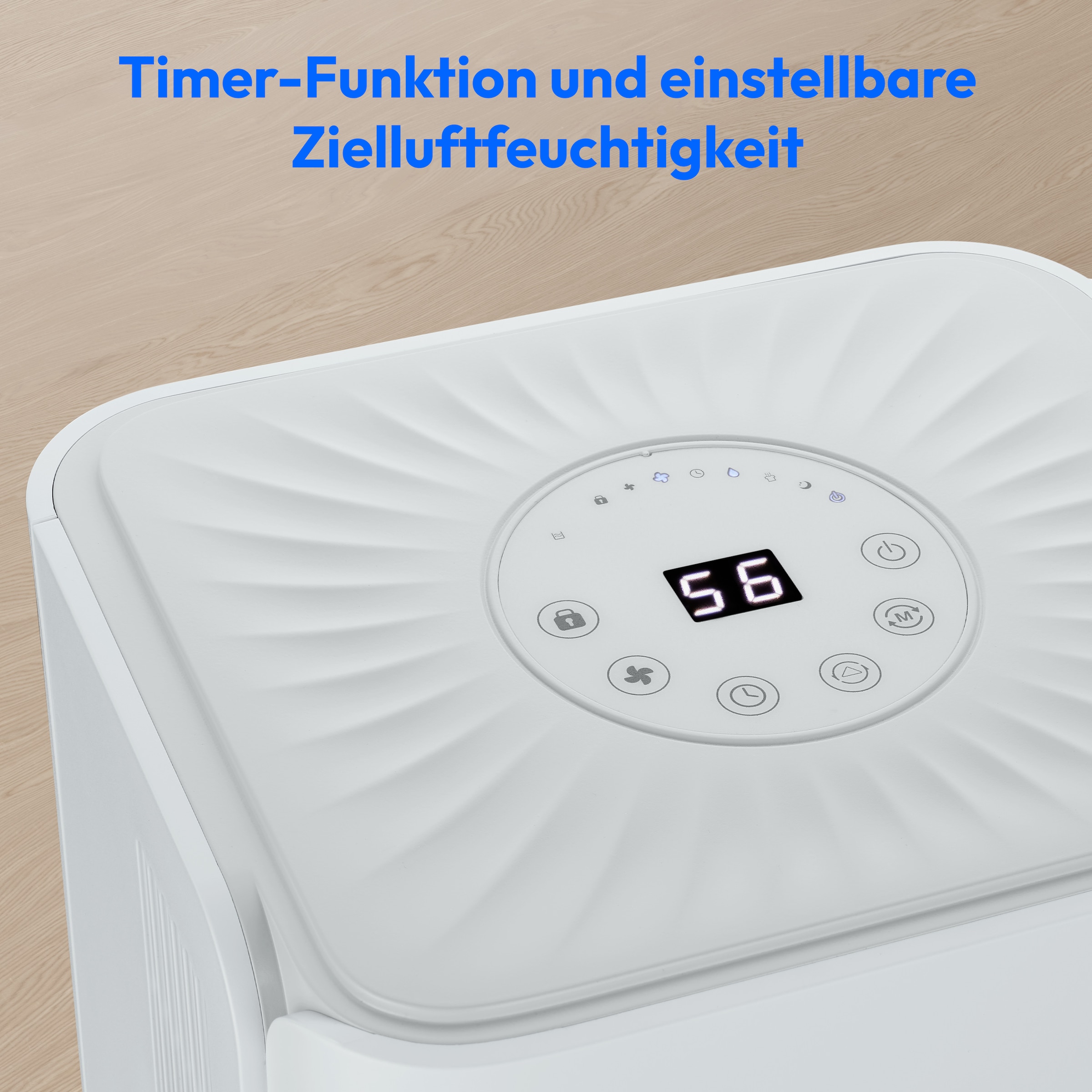 Medion® Luftentfeuchter »DH10 (MD12047), für Räume bis zu 15m²«, Entfeuchtung 12 l/Tag, Tank 2 l, Entfeuchtungsleistung 12L/Tag, Volumen Wassertank 2L, 3 Modi