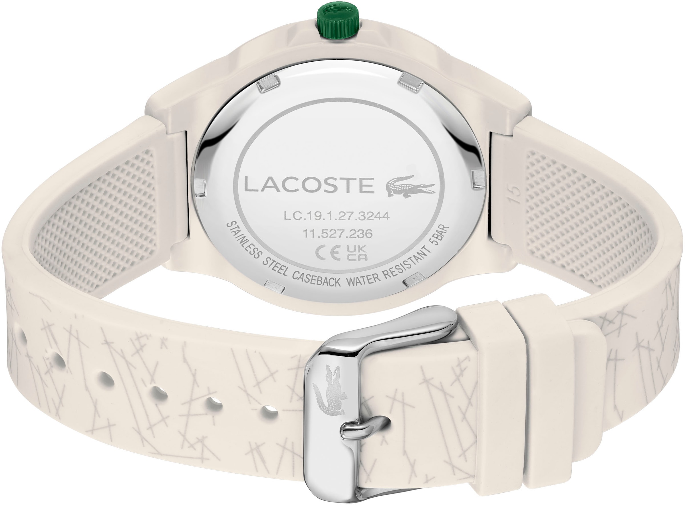 Lacoste Quarzuhr »NEOCROC«, Armbanduhr, Damenuhr, Silikonarmband, analog