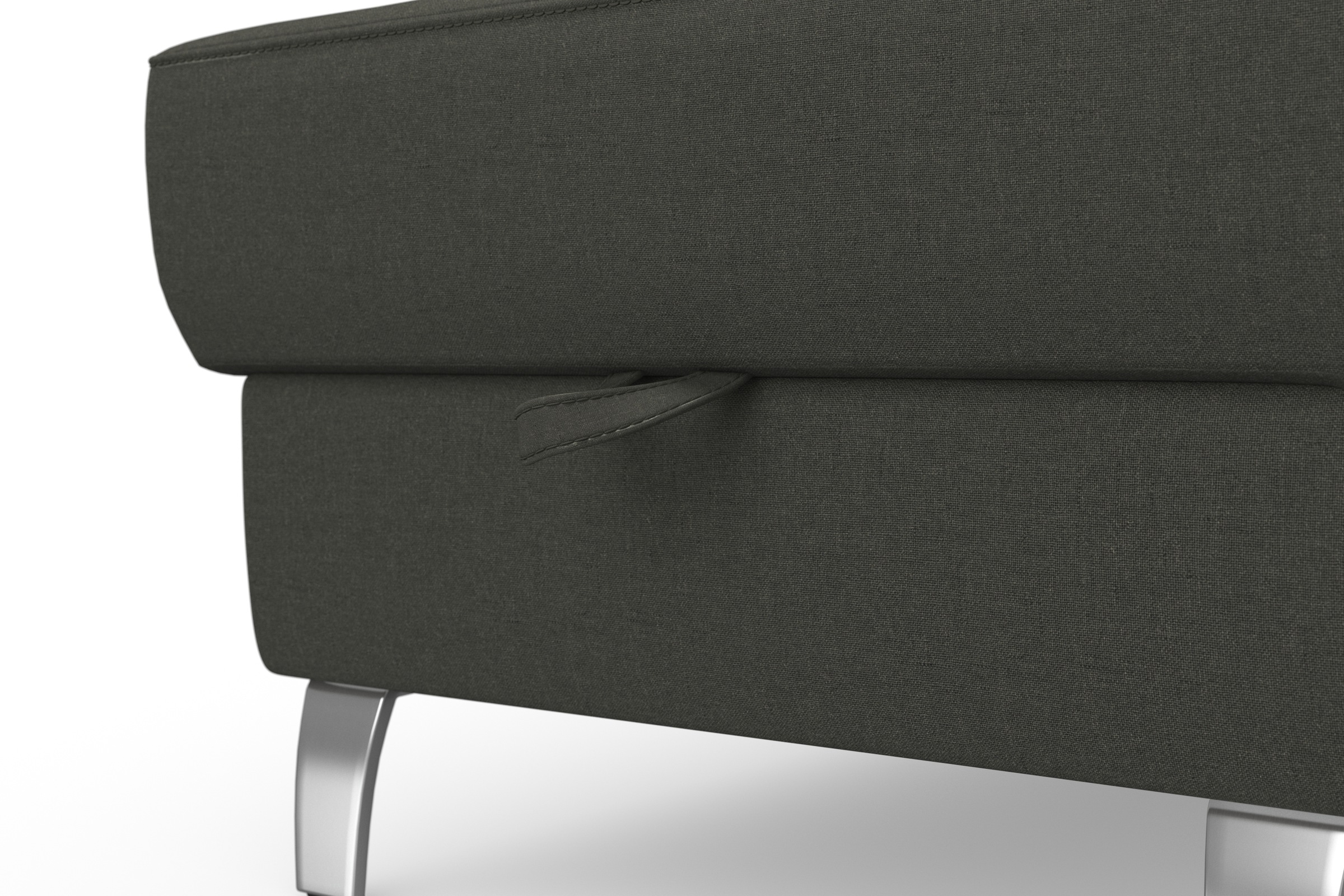 sit&more Ecksofa »Visby L-Form«, wahlweise mit Bettfunktion und Bettkasten, frei im Raum stellbar