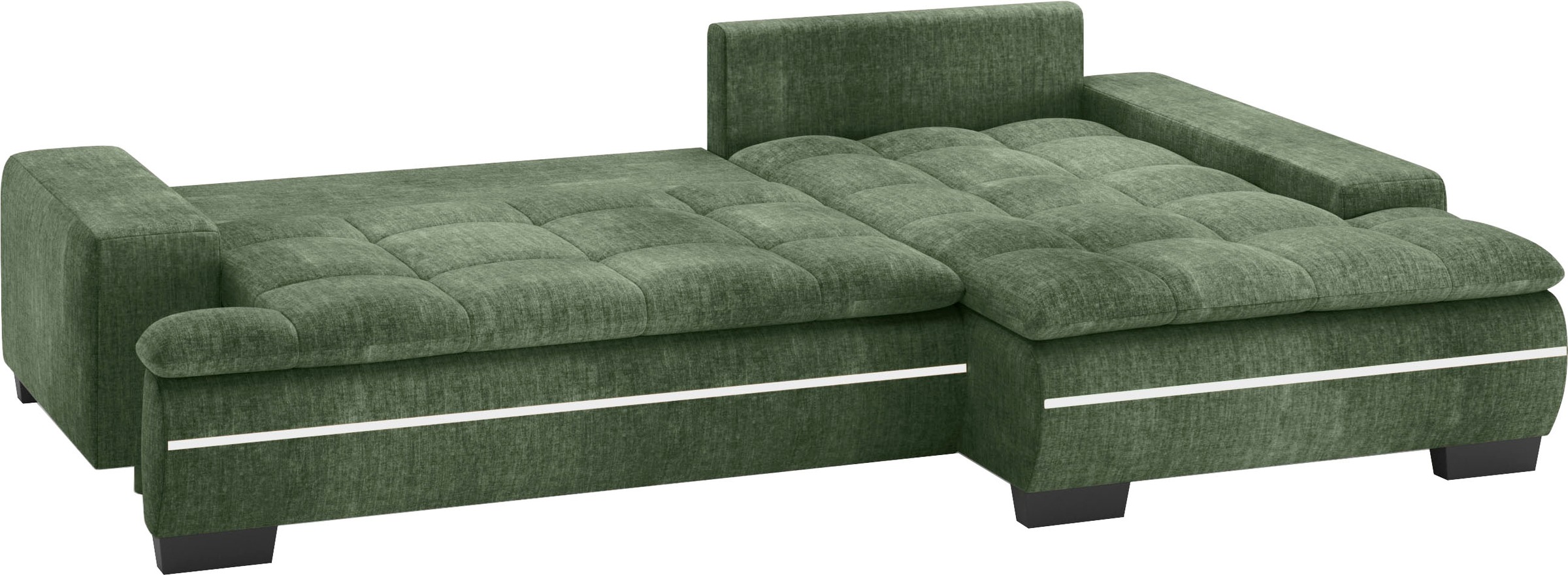 Mr. Couch Ecksofa »Haiti II, L-Form«, RGB-LED Beleuchtung, wahlweise mit Kaltschaum, Bett, Bettkasten