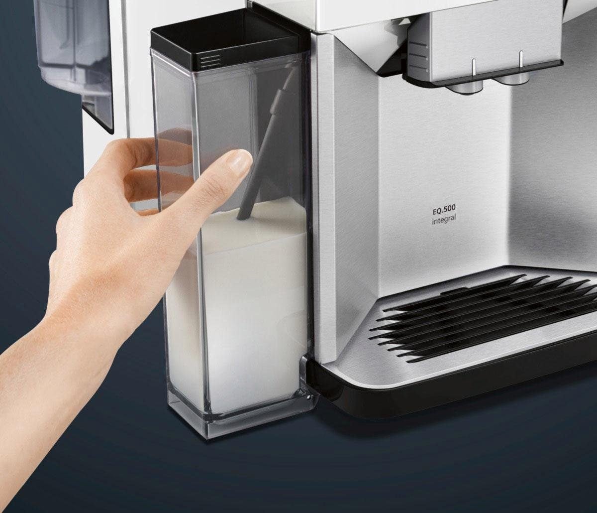 2. Bild von SIEMENS Kaffeevollautomat »EQ.500 integral TQ507D02«, einfache Bedienung, integrierter Milchbehälter, 2 Tassen gleichzeitig