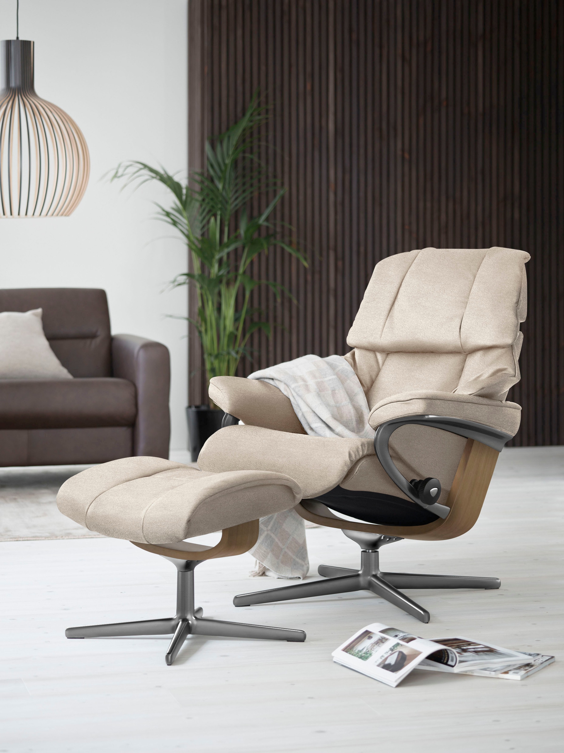 Stressless® Relaxsessel »Reno«, (Set, Relaxsessel mit Hocker), mit Hocker, günstig online kaufen