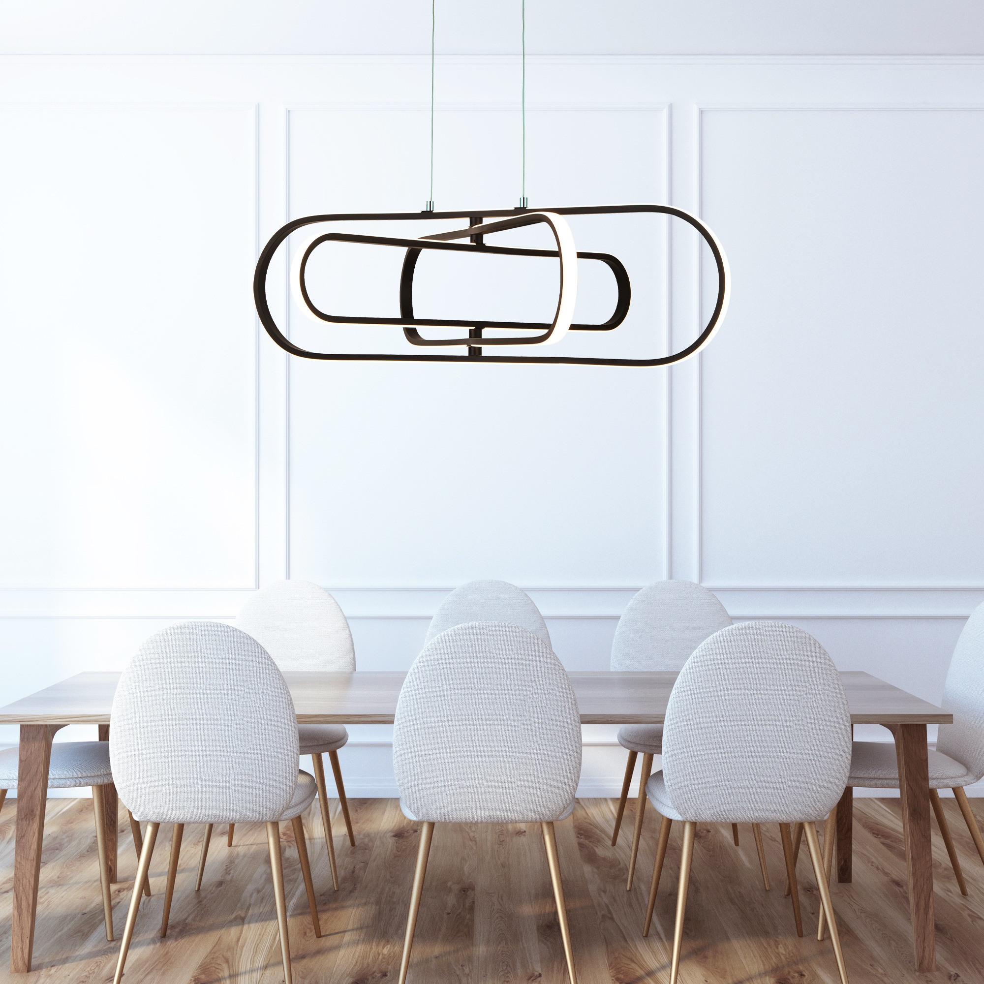 Searchlight LED-Hängeleuchte »Hängeleuchte Clip, 1-flammig« LED-Modul 1 Stk. Farbwechsler Minimalistisches Ambiente