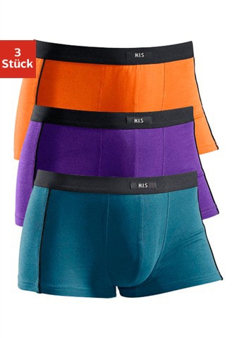 H.I.S Boxer, (Packung, 3 St.), mit schmalen Piping an den Seiten kaufen