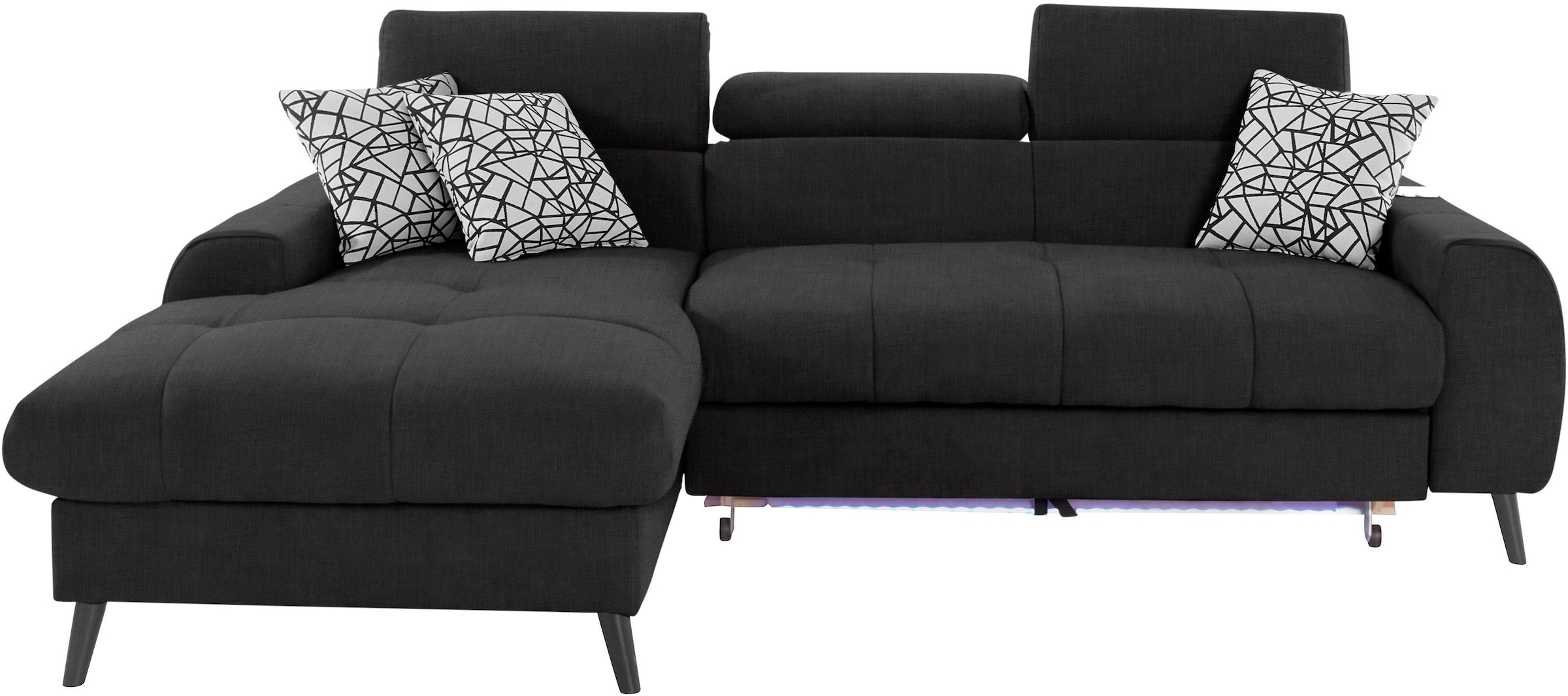 COTTA Ecksofa "Mia L-Form", 3-tlg.-Kissen-Set, Recamiere, wahlweise mit ode günstig online kaufen