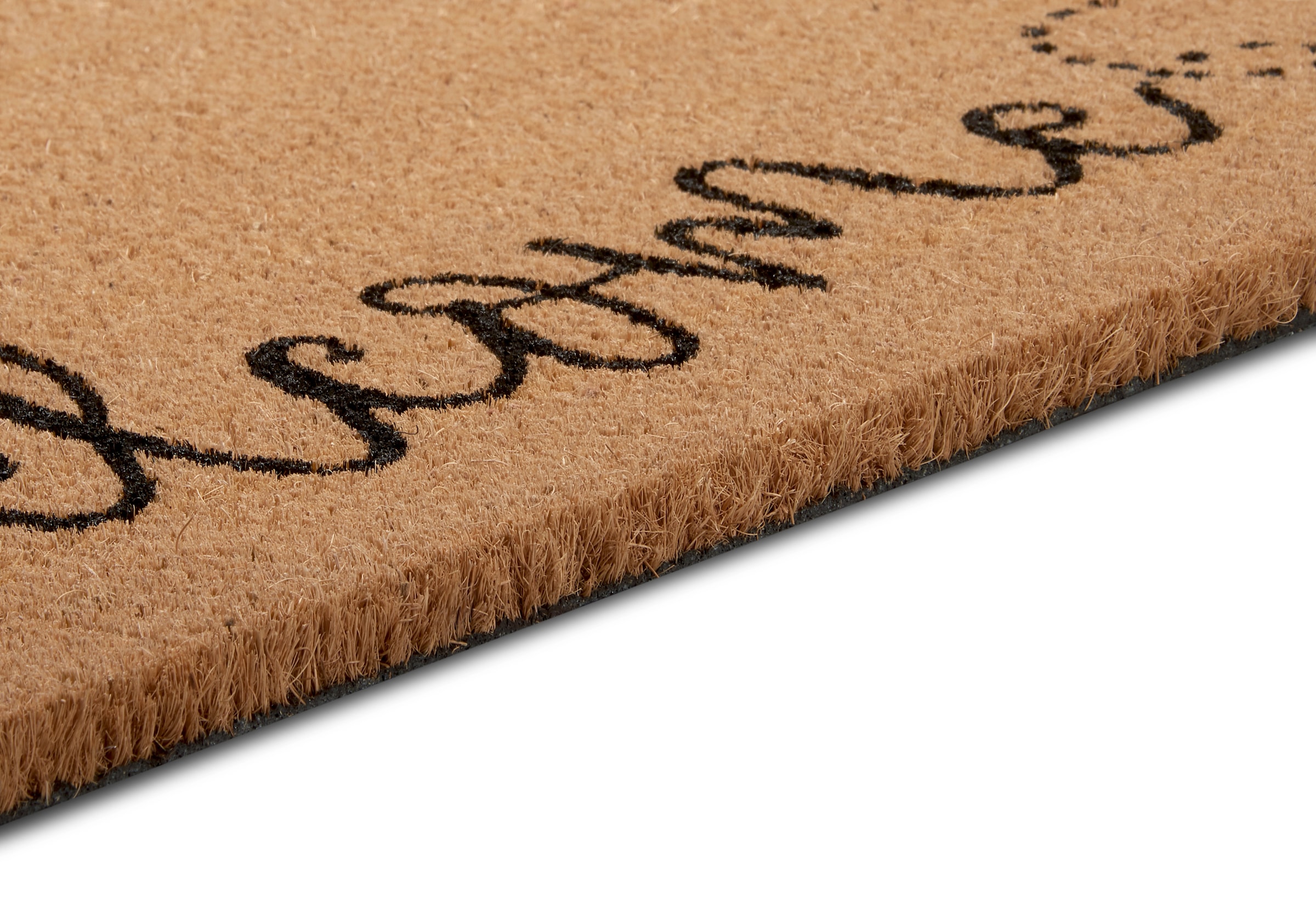 HANSE Home Fußmatte »Kokos Bee Welcome, Türmatte«, rechteckig, 15 mm Höhe, Kokos, Schmutzfangmatte, Outdoor, Rutschfest, Innen, Kokosmatte, Flur