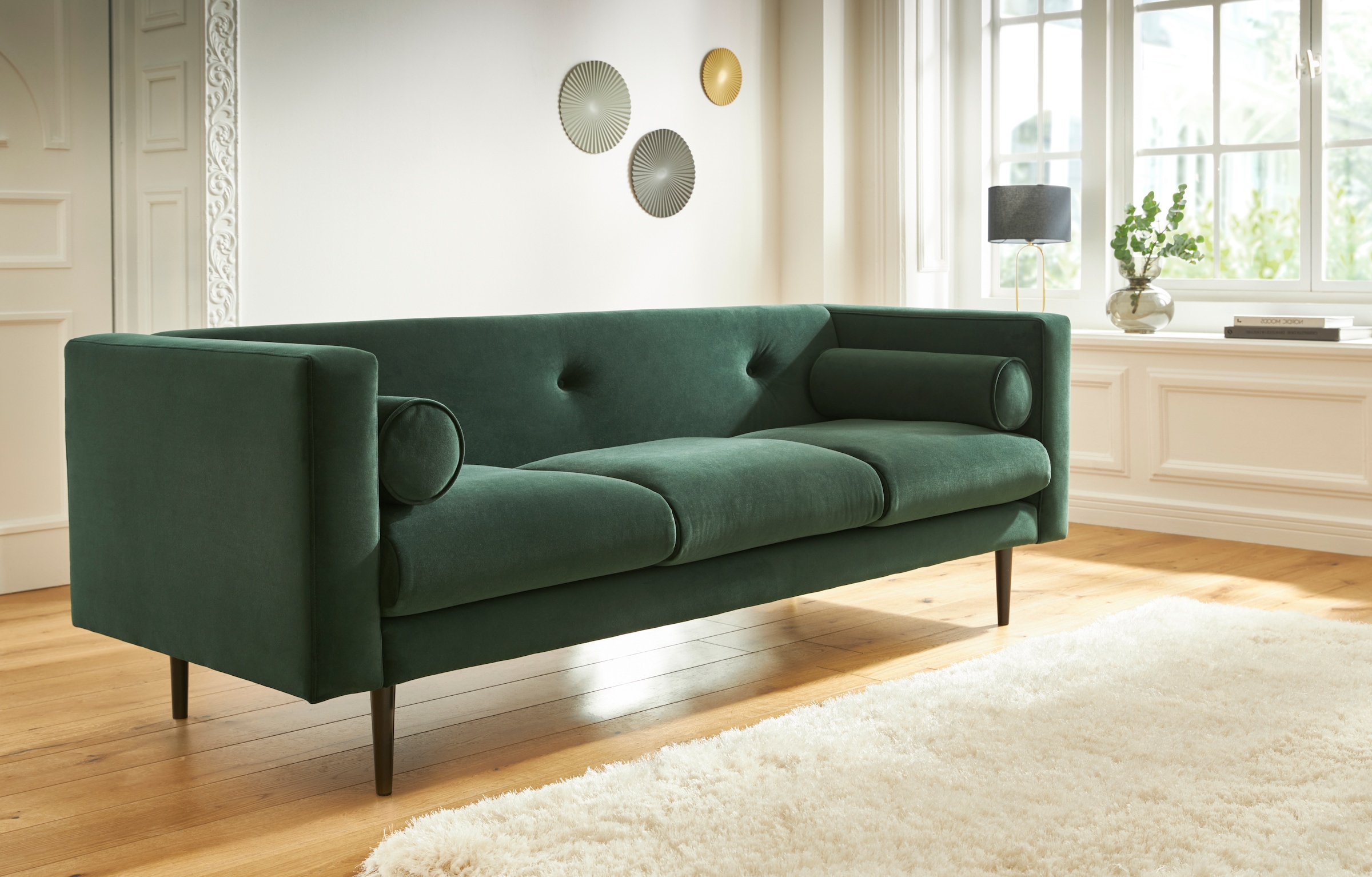 Guido Maria Kretschmer Home&Living Hochflor-Teppich »Micro exclusiv«, rechteckig, weich, flauschig, Uni-Farben, Wohnzimmer, Schlafzimmer, Kinderzimmer