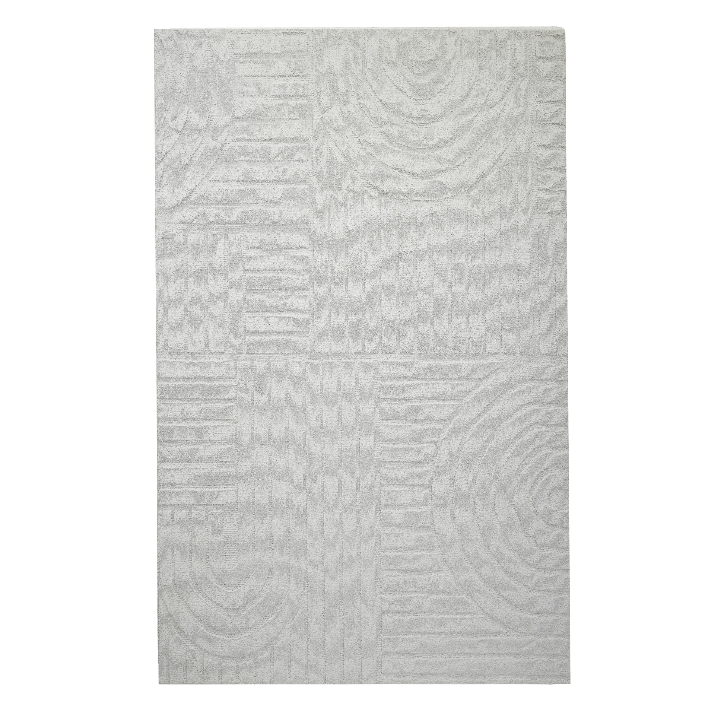 OTTO home Teppich »Neele, Boho-Design, Hoch-Tief, waschbar« rechteckig 12 mm Höhe 3D Optik, Skandinavisch, Designteppich, Wohnzimmer, Schlafzimmer