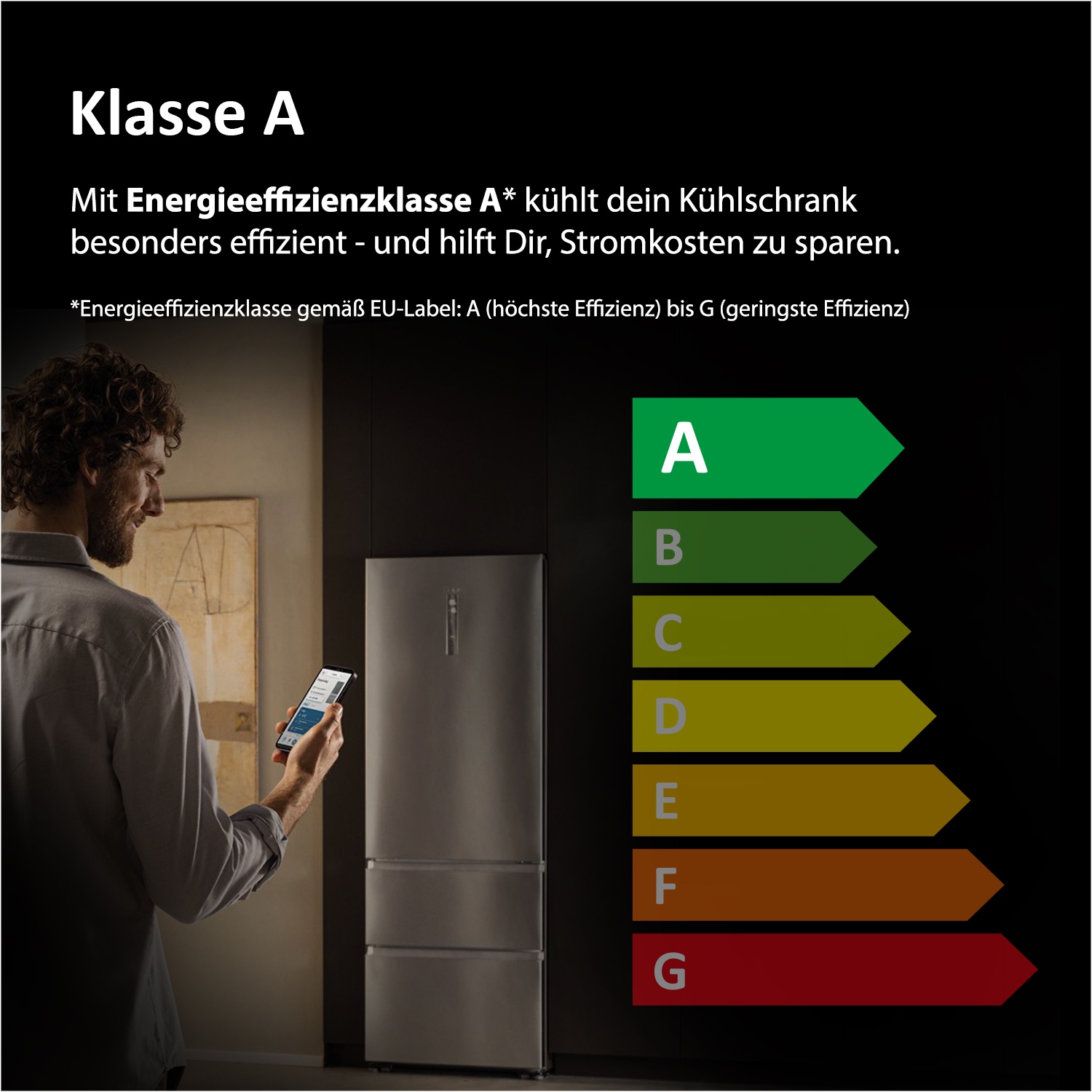 Haier Kühl-/Gefrierkombination »HDPR1618ANPD« 185 cm hoch 59,5 cm breit Energieeffizienzklasse A (Skala A bis G)